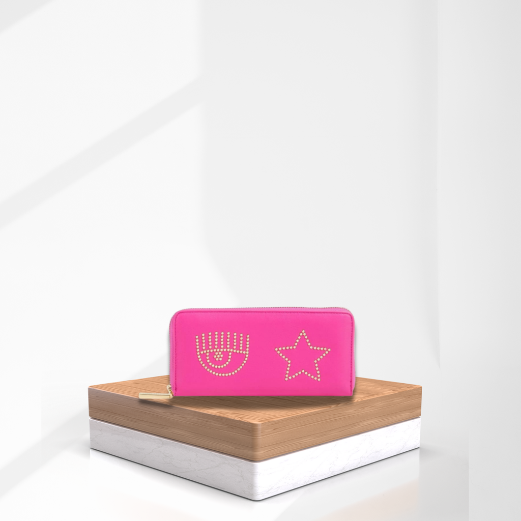 Billetera Chiara Ferragni Fucsia - Iconic Eye