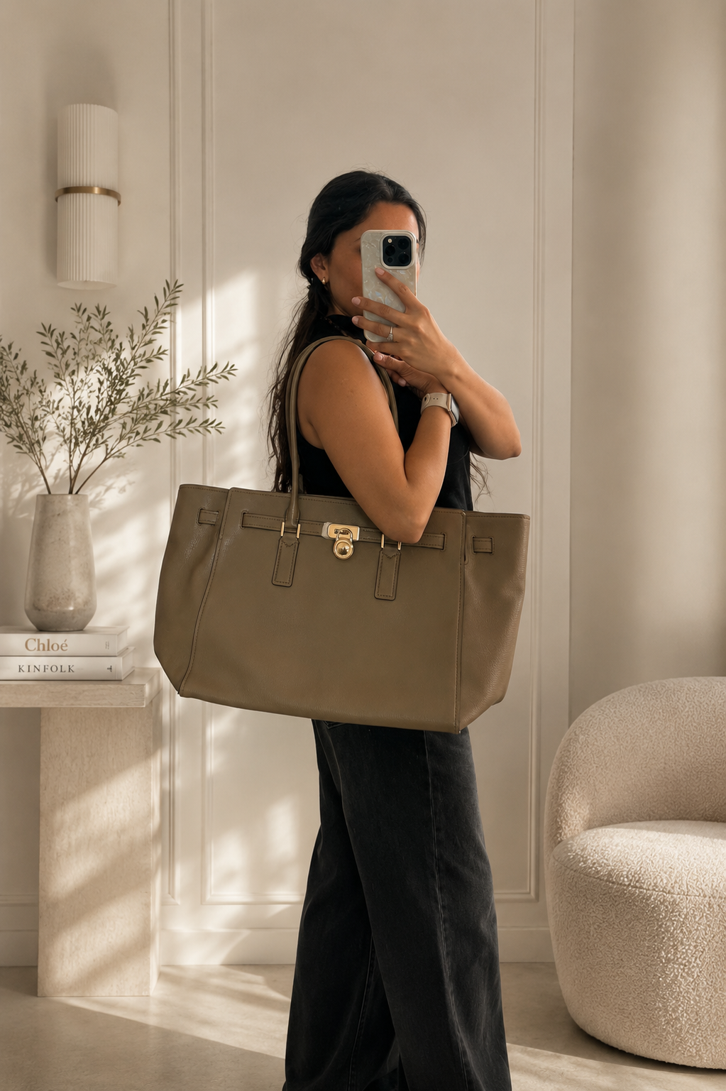 Bolso Michael Kors Hamilton Moderne Dorado