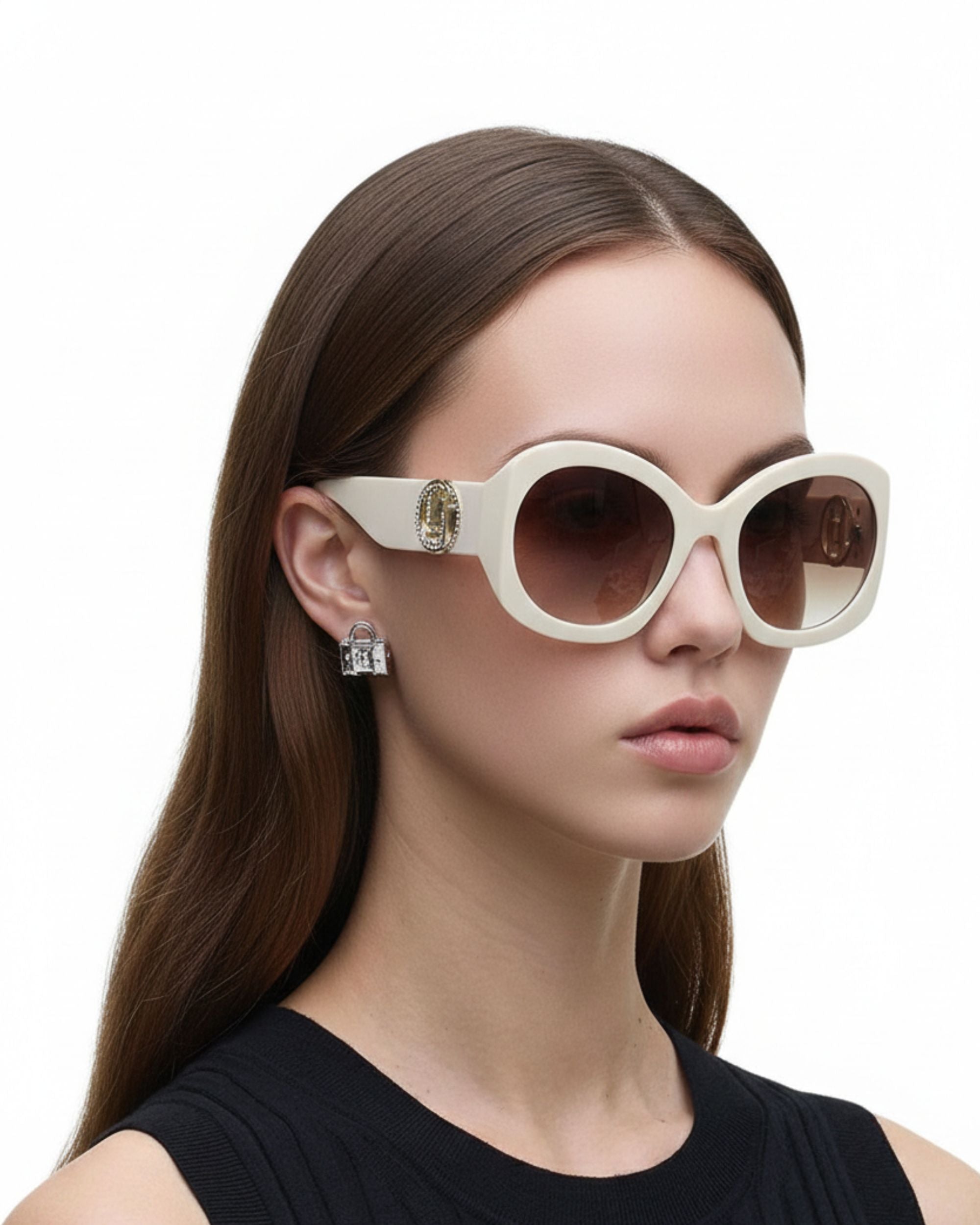Lentes Marc Jacobs Marco Circular Blanco