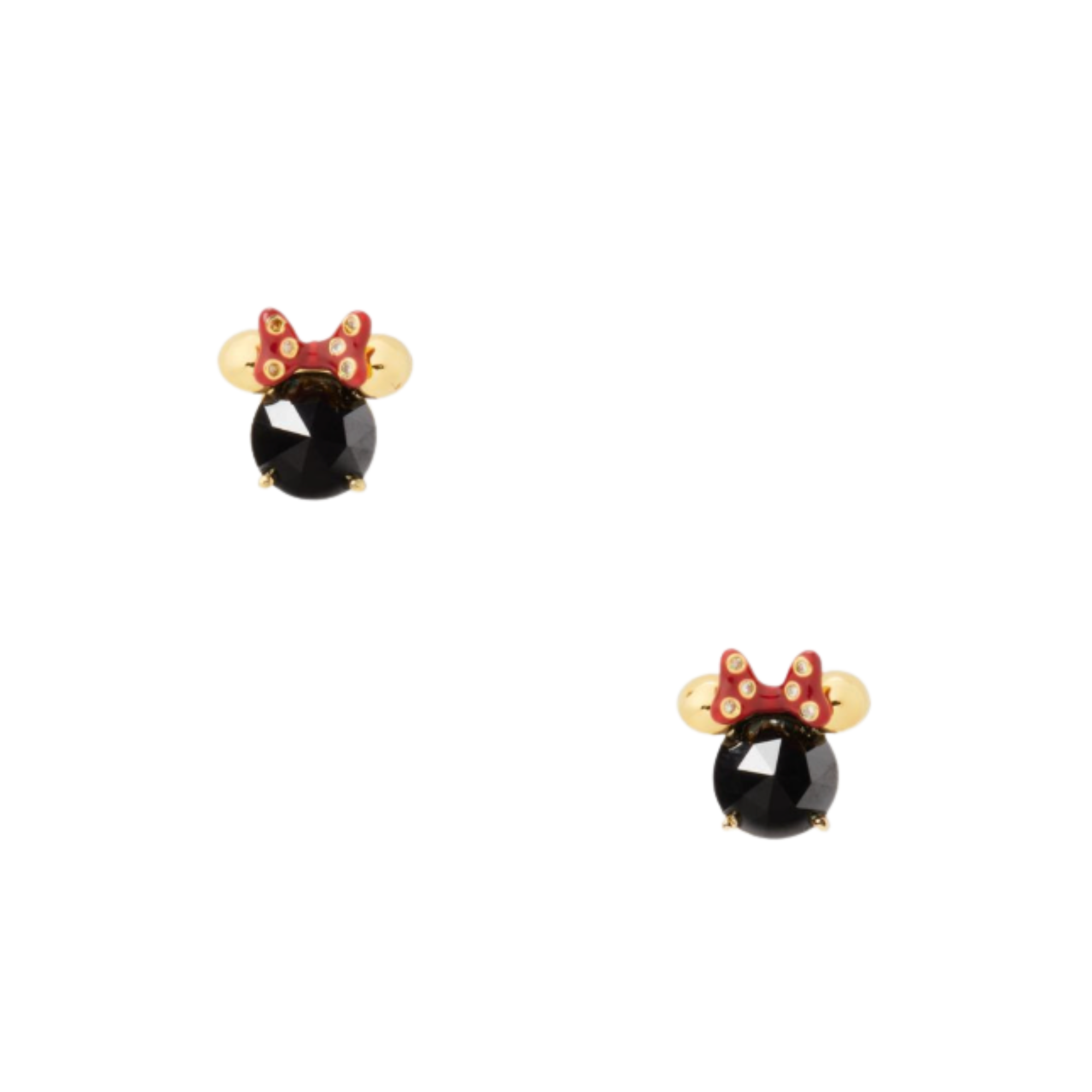 Aros Kate Spade Disney Minnie Circon Negro