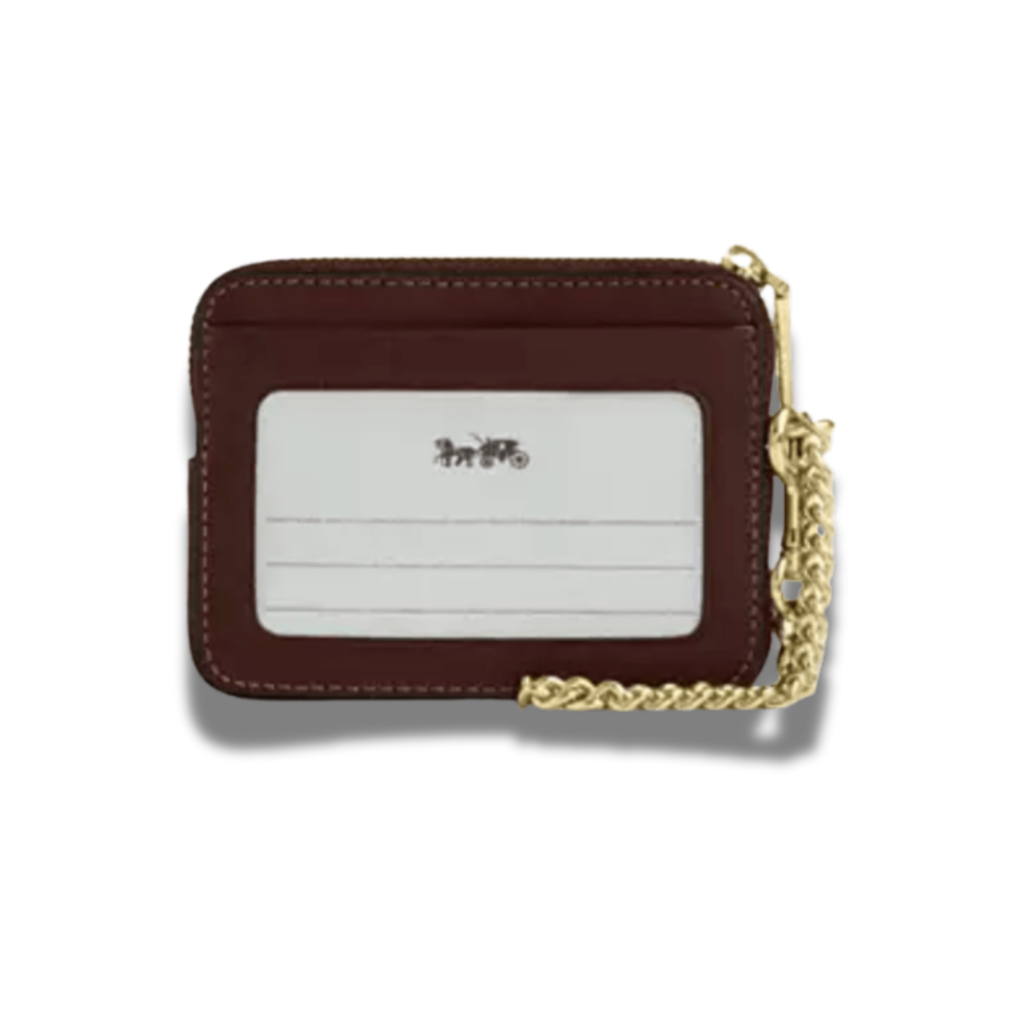 Billetera Coach Pequeña cuero café moro