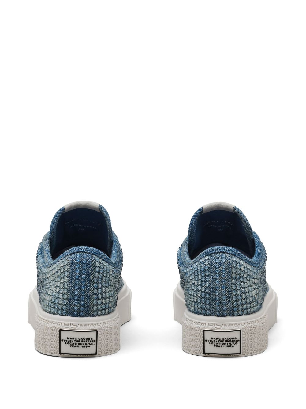 Zapatillas Marc Jacobs Denim con cristales celestes