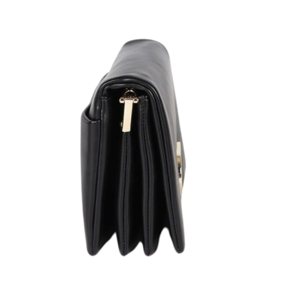 Cartera Lola Casademunt Tres Compartimentos y Solapa Negro