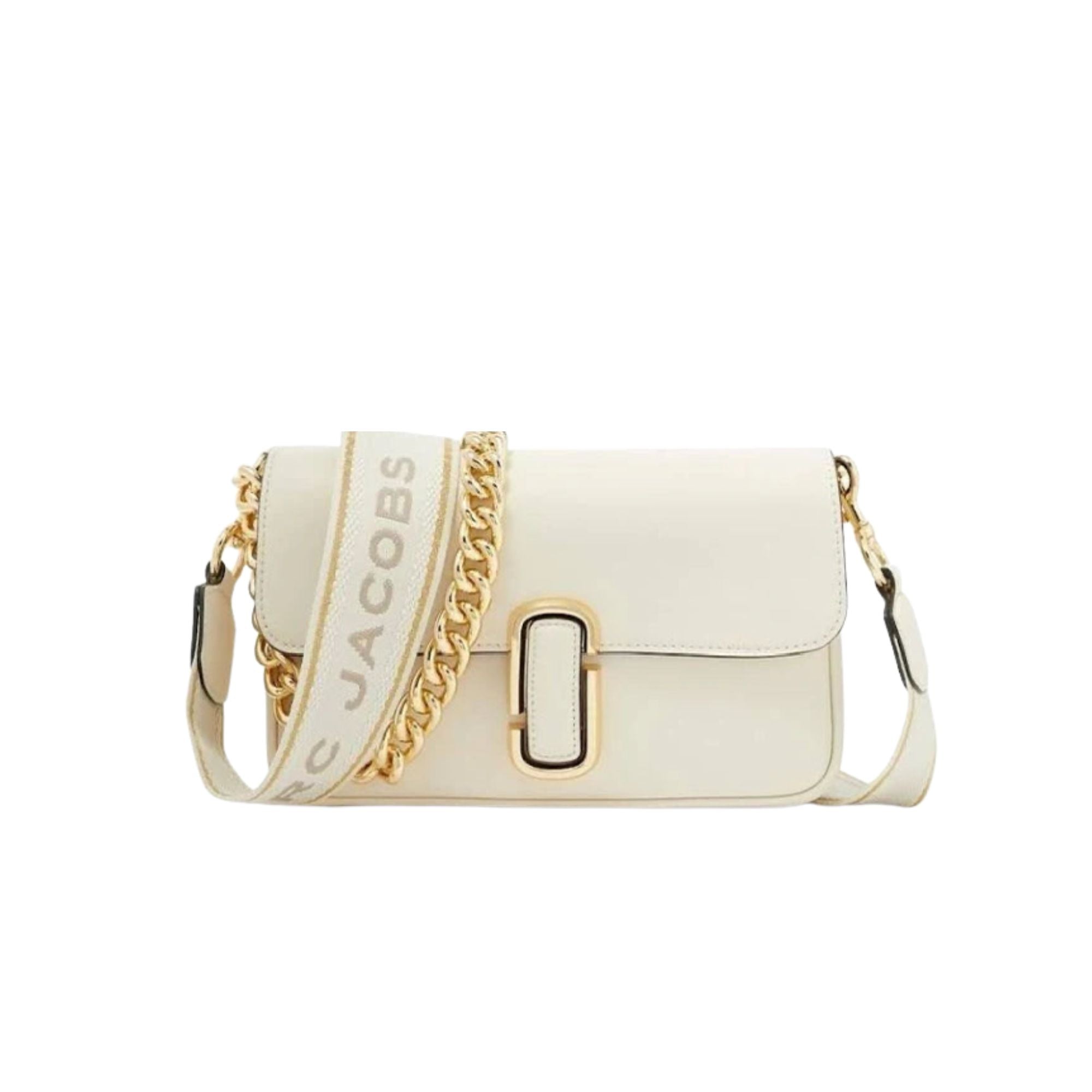 Cartera Marc Jacobs The Shoulderbag Crema Tamaño M