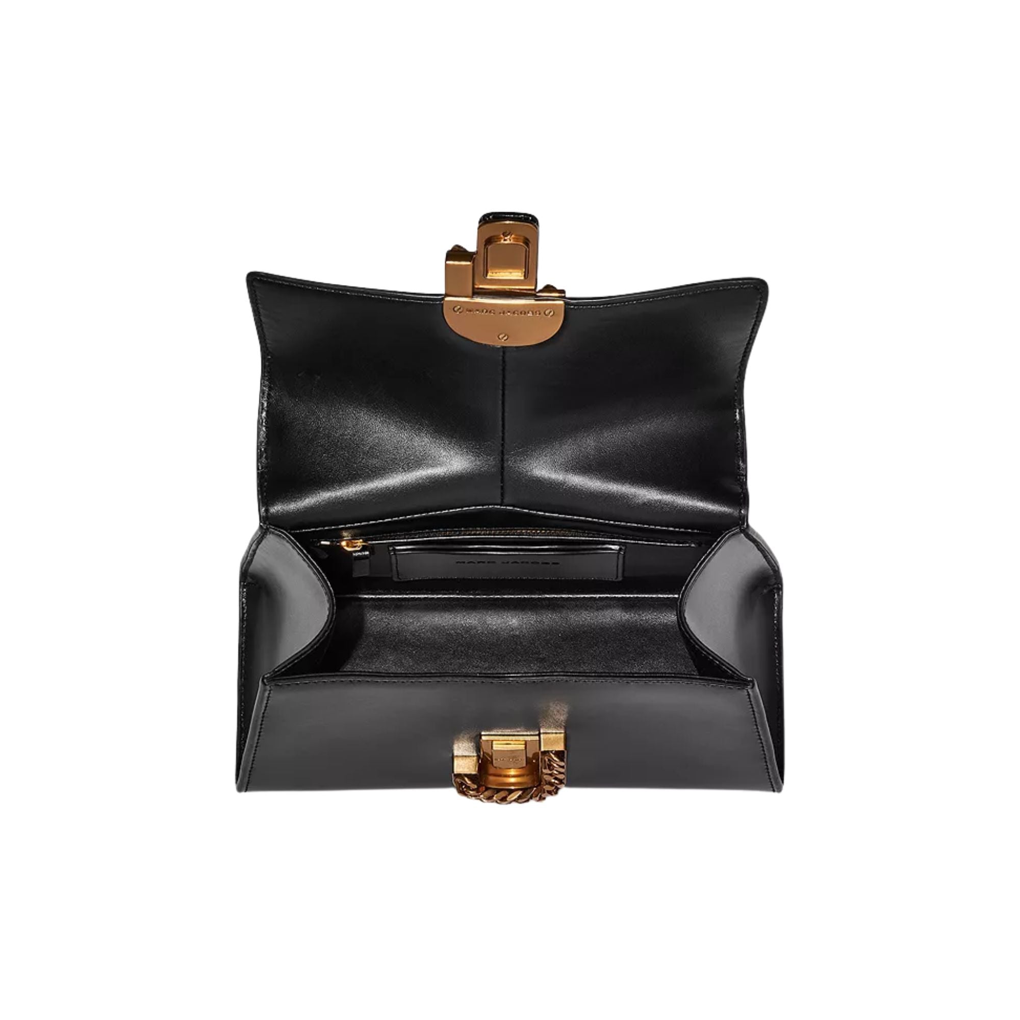 Cartera Marc Jacobs The mini logo leather Cuero Negro