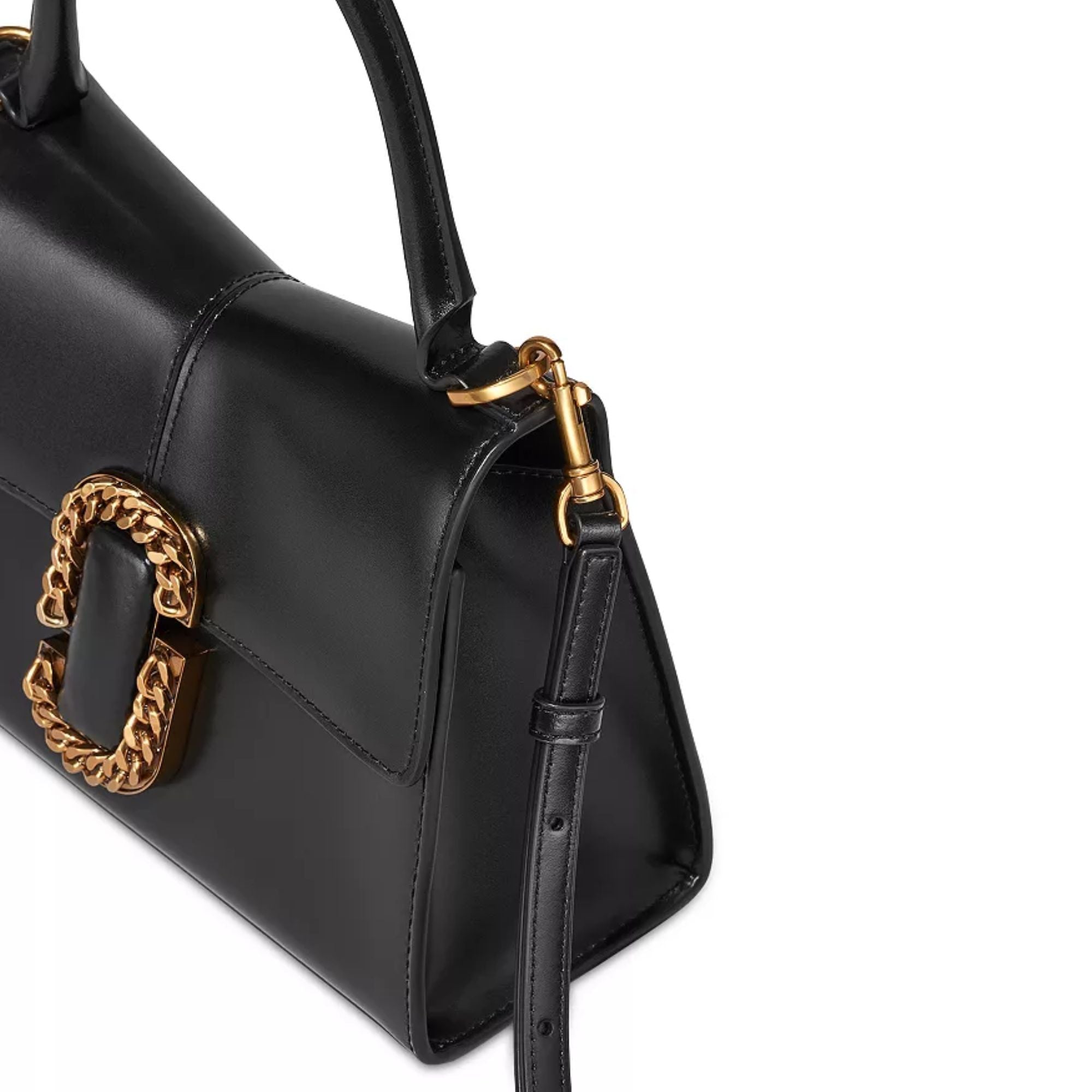 Cartera Marc Jacobs The mini logo leather Cuero Negro