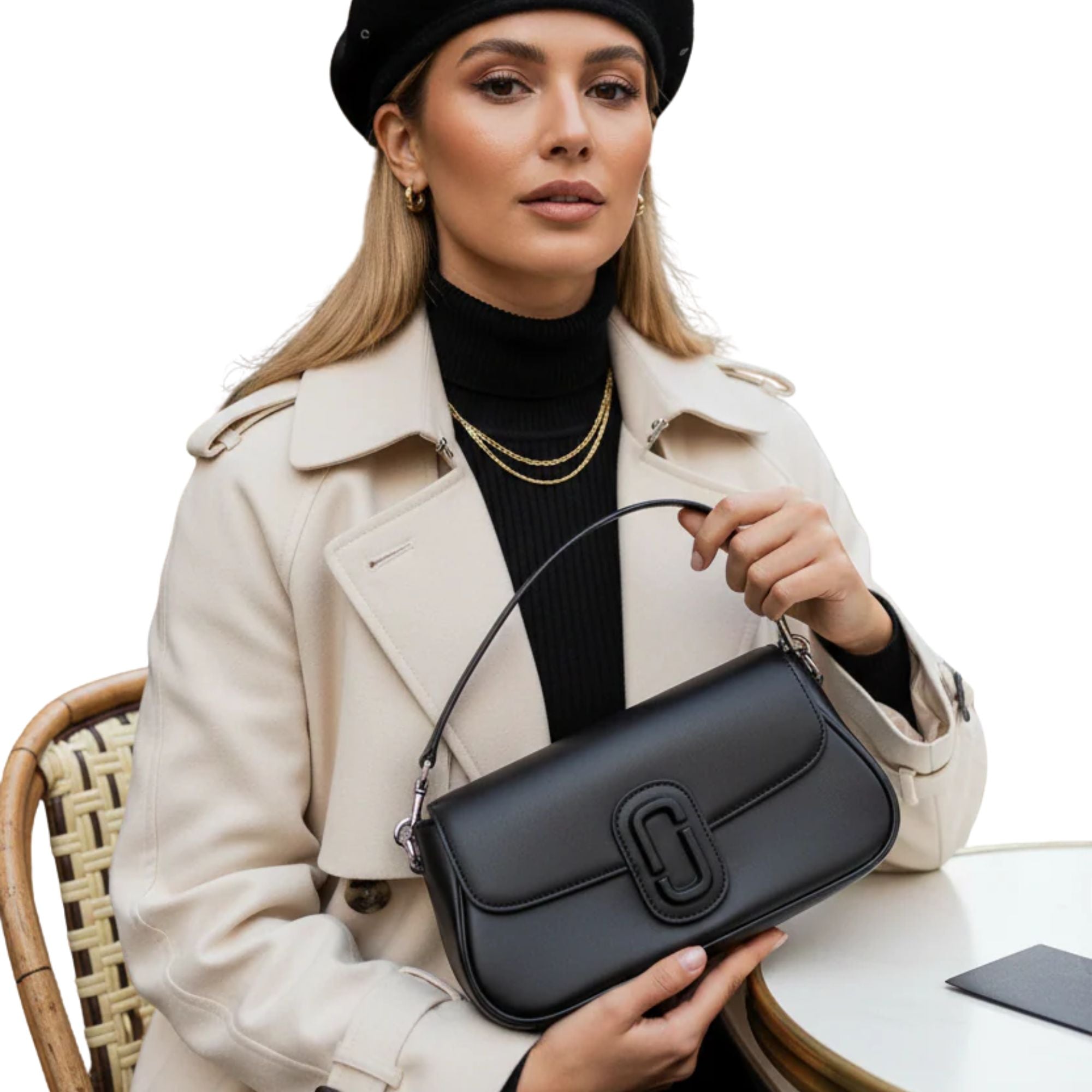 Cartera Marc Jacobs The Clover Medium Negra