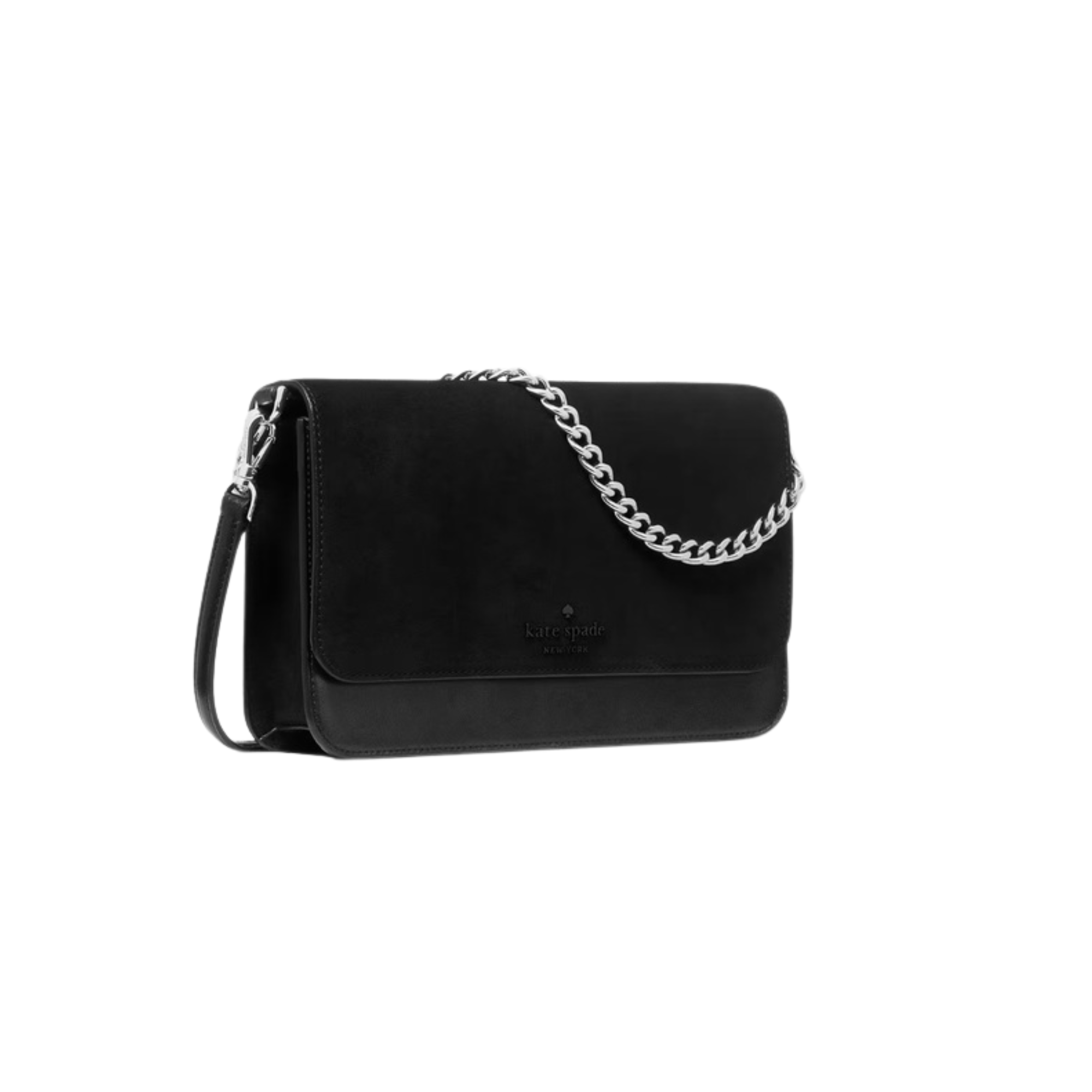 Cartera Kate Spade Madison Mixted Suede Negro Grande