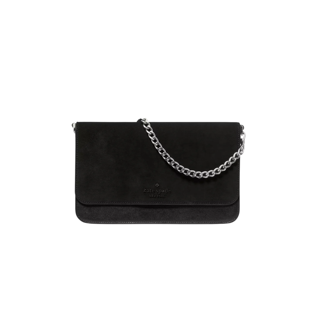 Cartera Kate Spade Madison Mixted Suede Negro Grande