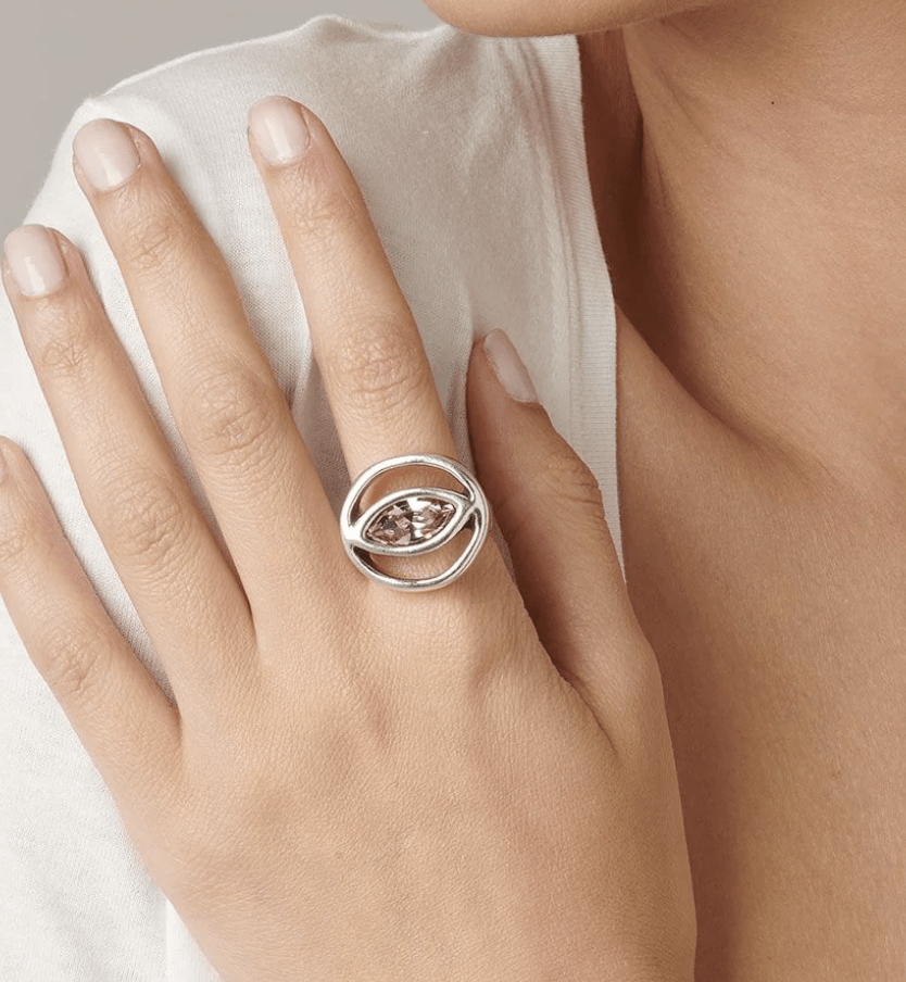 Anillo Uno de 50 Piedra rosa amatista Ojo de la protección