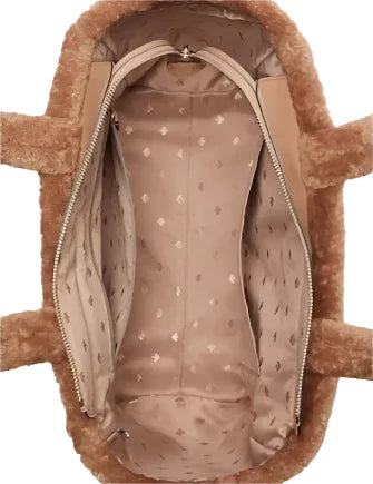 Cartera Kate Spade Tote Peludo camel