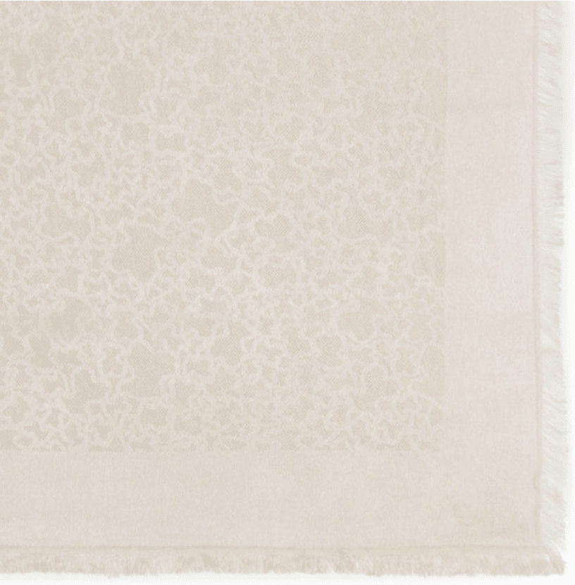 Pañuelo Tous Kaos Mini Jacquard beige