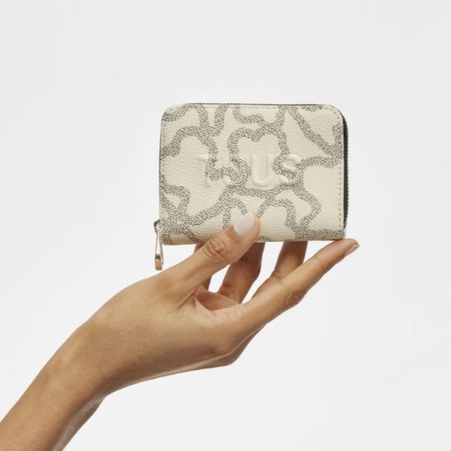 Monedero Tous Cuadrada Kaos icon Beige