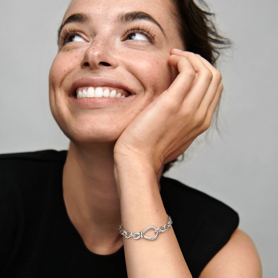 Pulsera Pandora De Cadena Nudo Infinito Grueso