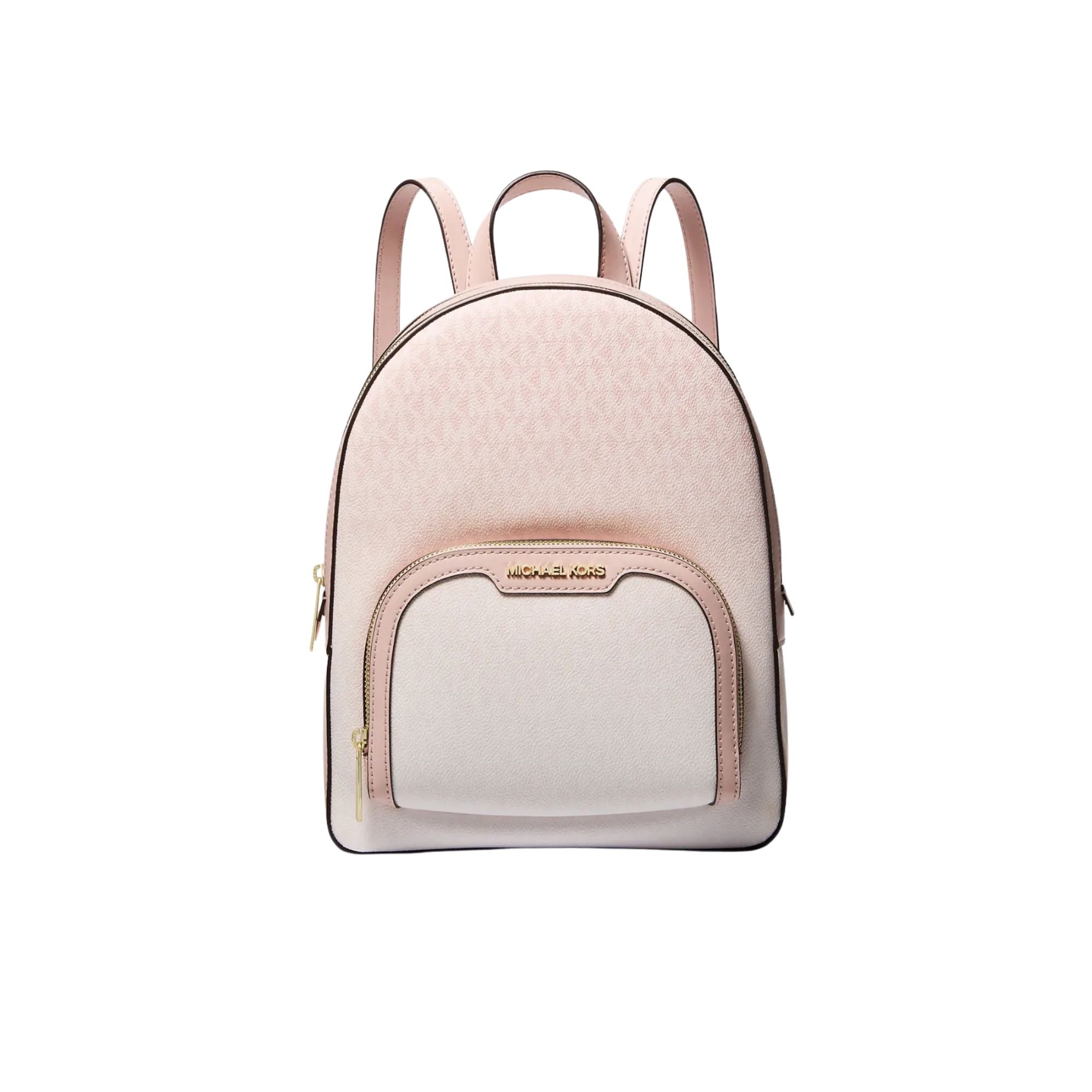 Mochila Michael Kors Mediana Monograma Degrade Rosa