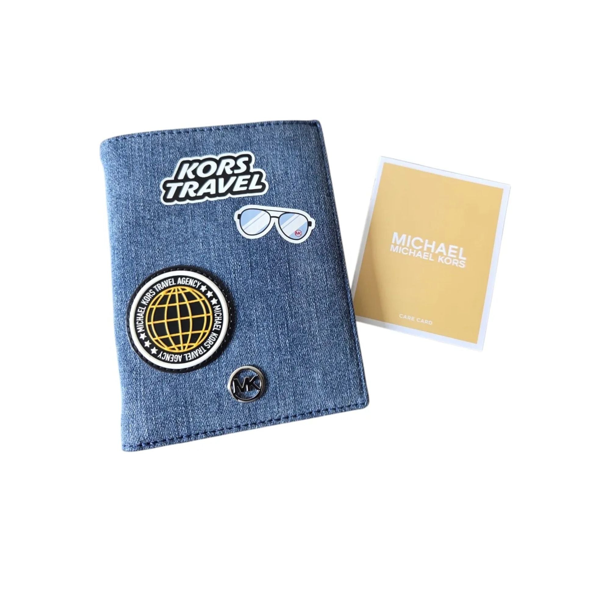Portapasaporte Michael Kors Jet Set Travel Denim Azul