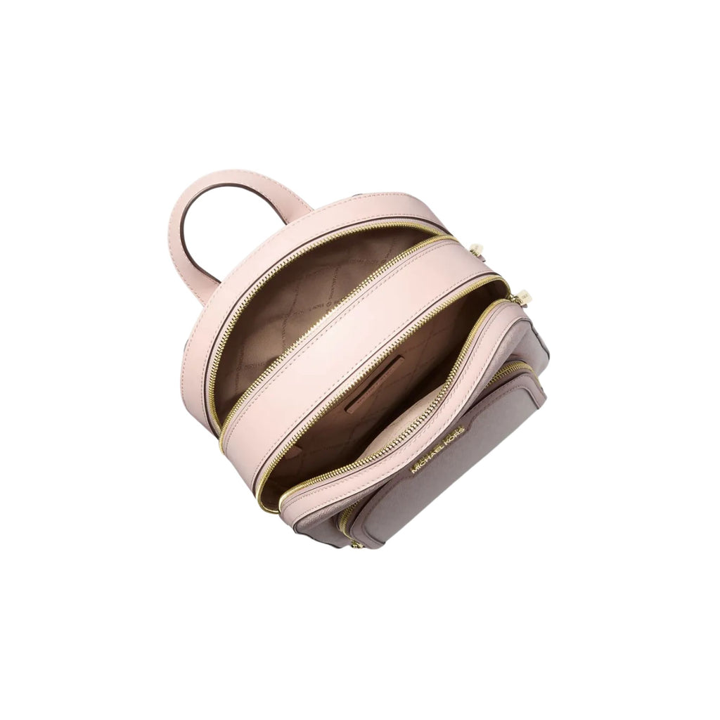 Mochila Michael Kors Mediana Monograma Degrade Rosa