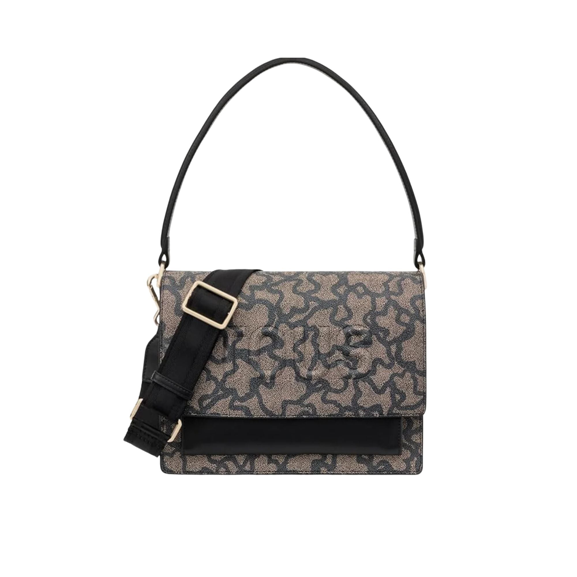 Bandolera Tous mediana Audree Kaos Icon Monograma Negro