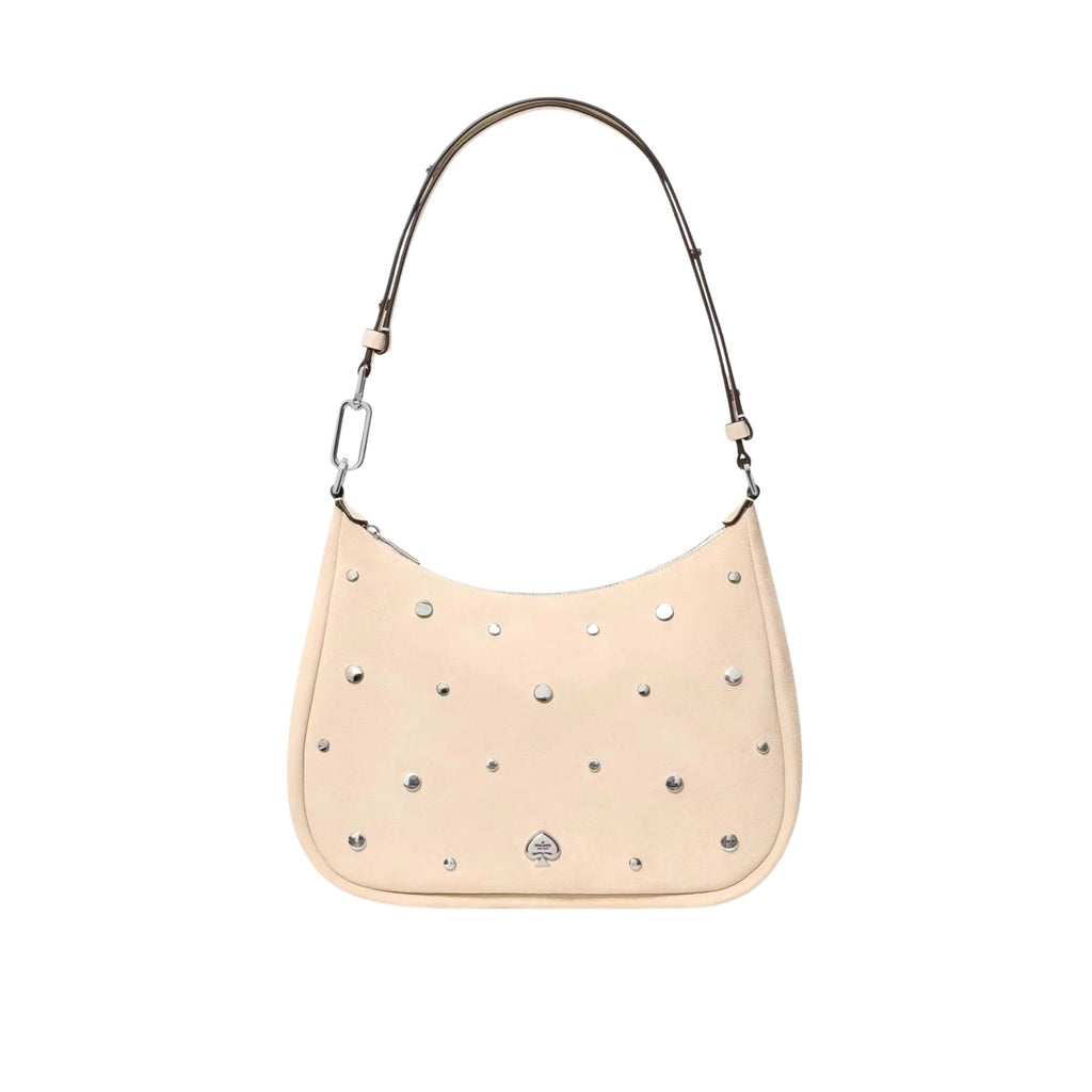 Cartera Kate Spade Kayla Large Tachas Gamuza Beige