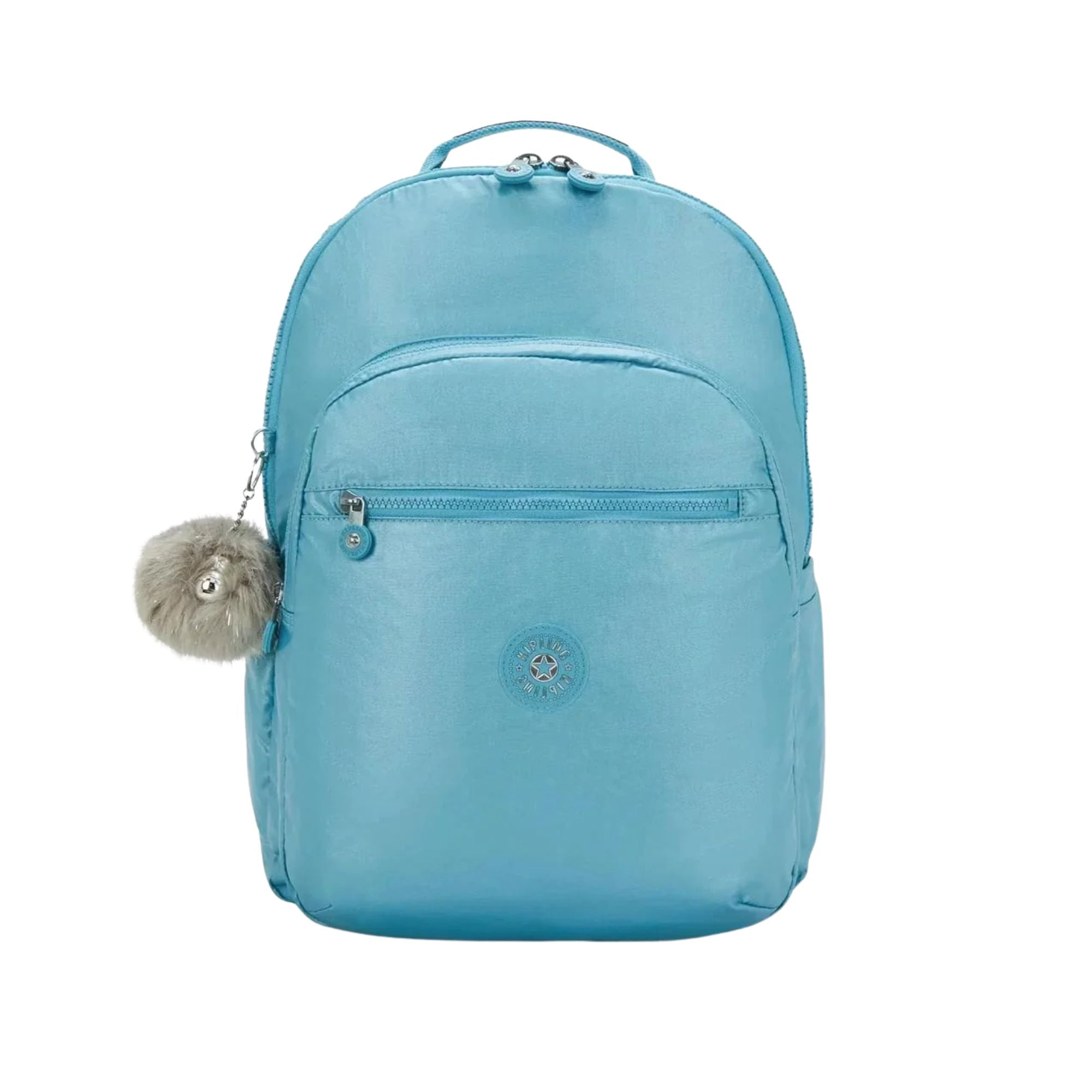 Mochila Kipling Seoul XL Metalico Celeste