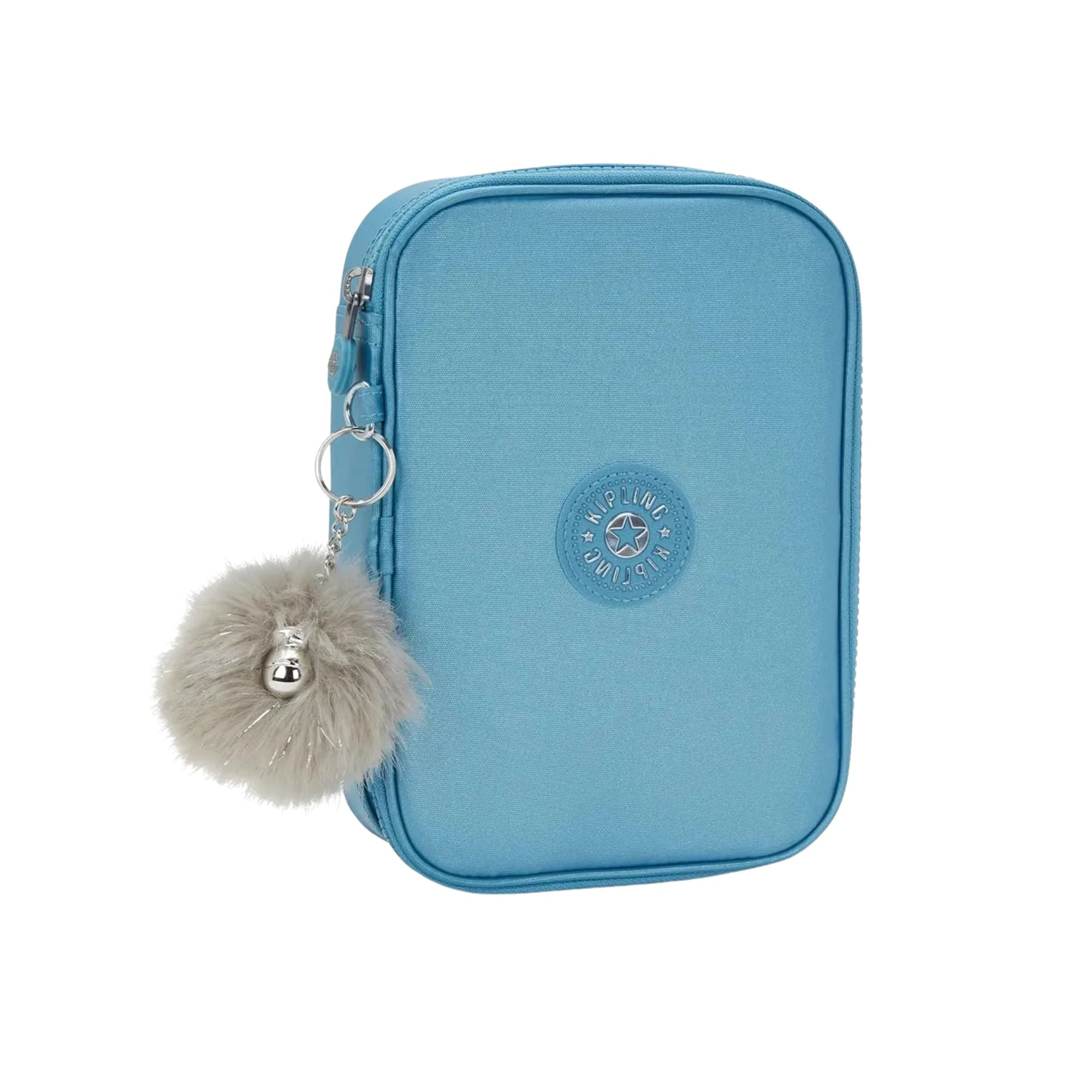 Estuche Kipling 100 Pens celeste metalico