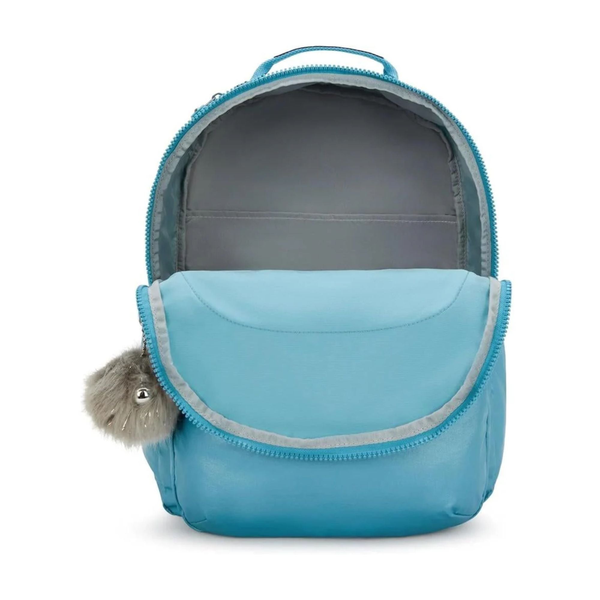 Mochila Kipling Seoul XL Metalico Celeste