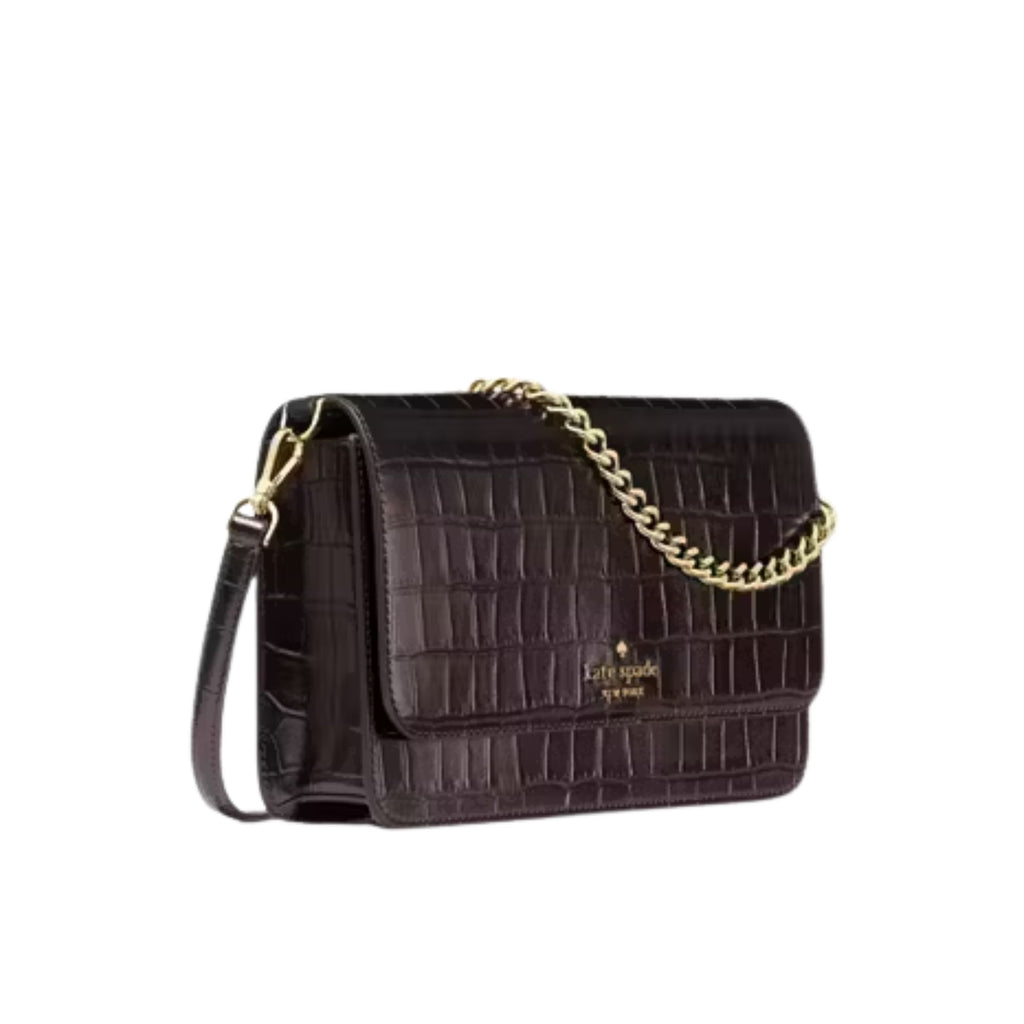 Cartera Kate Spade Madison Grande Cocodrilo Cafe