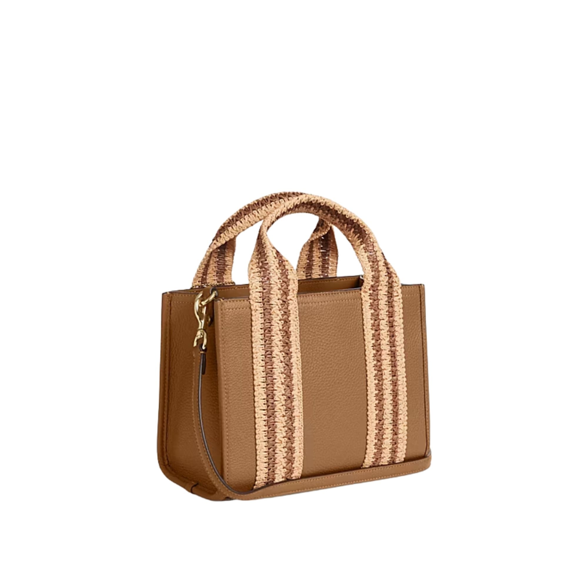 Cartera Coach Tote small cuadrado Camel