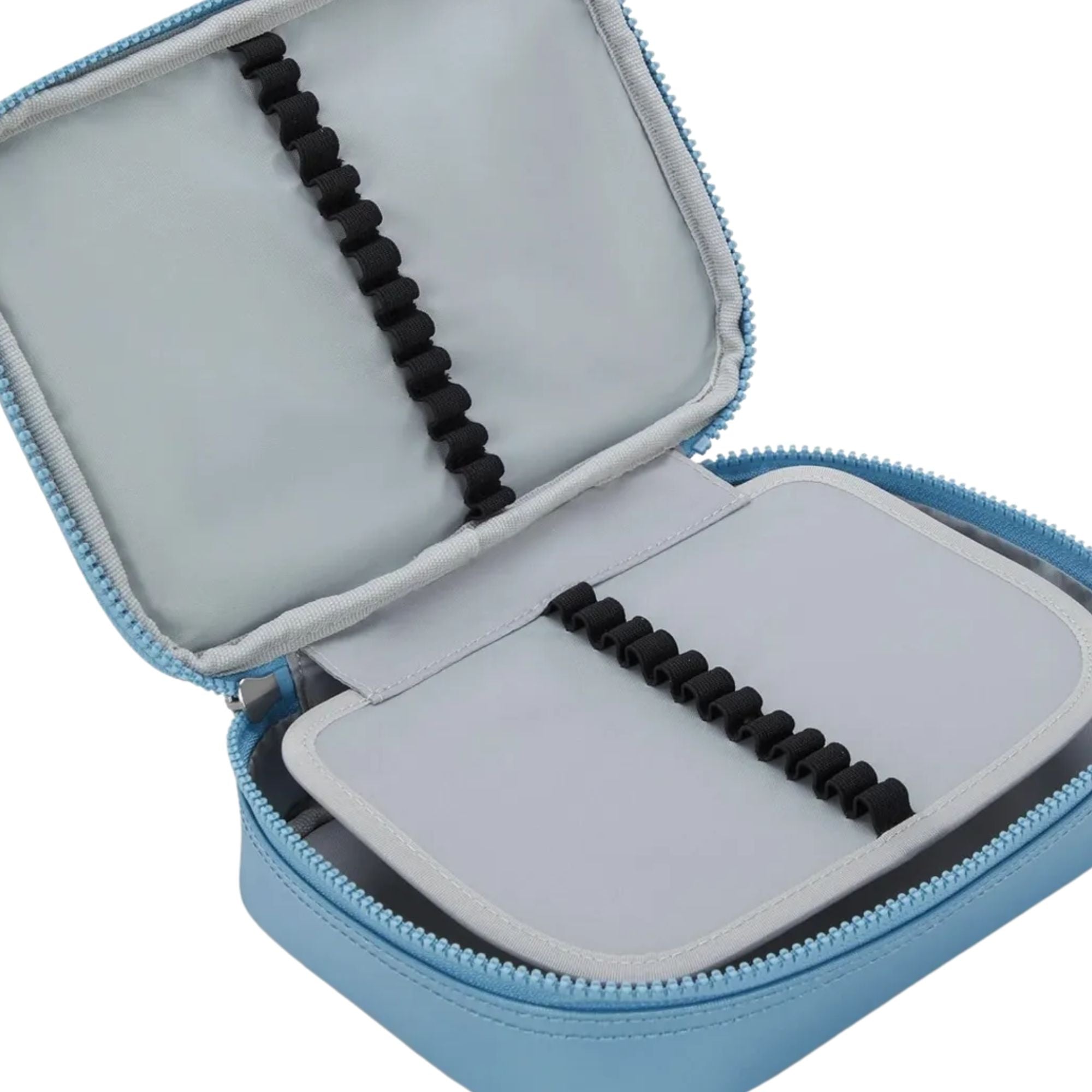 Estuche Kipling 100 Pens celeste metalico