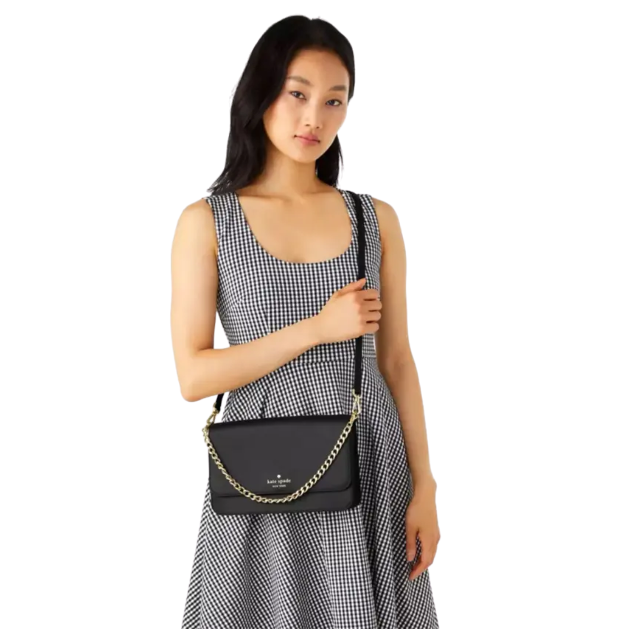 Cartera Kate Spade Mediana Madison Saffiano Leather negro