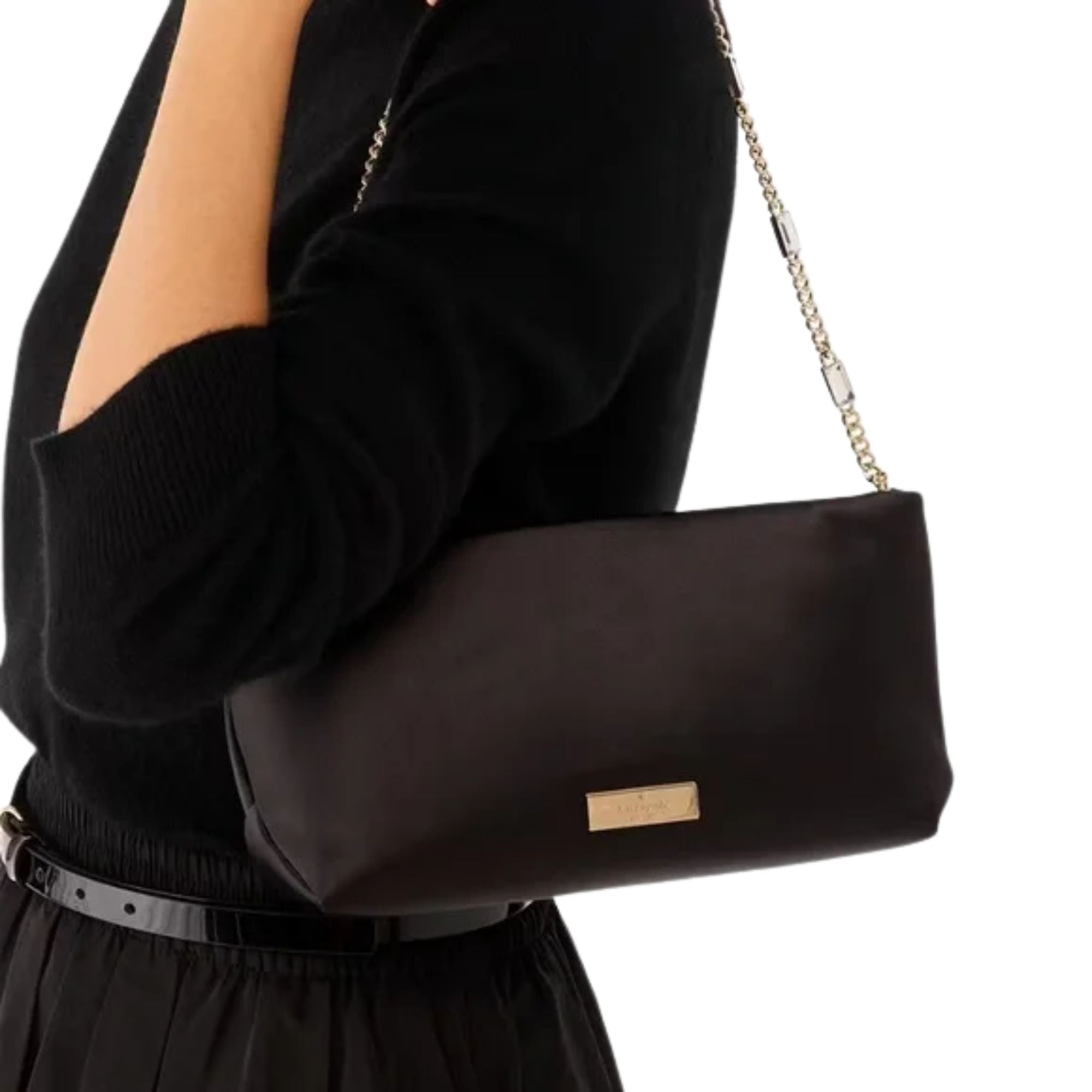 Cartera Kate Spade Anya Shoulder Bag Cuero Negro
