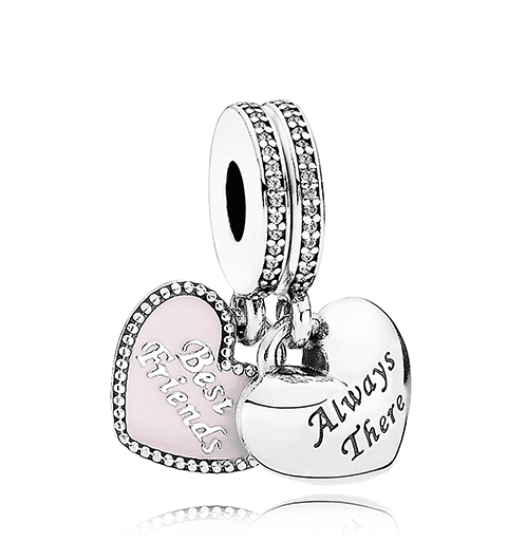 Charm Pandora Colgante corazon rosa Best friend