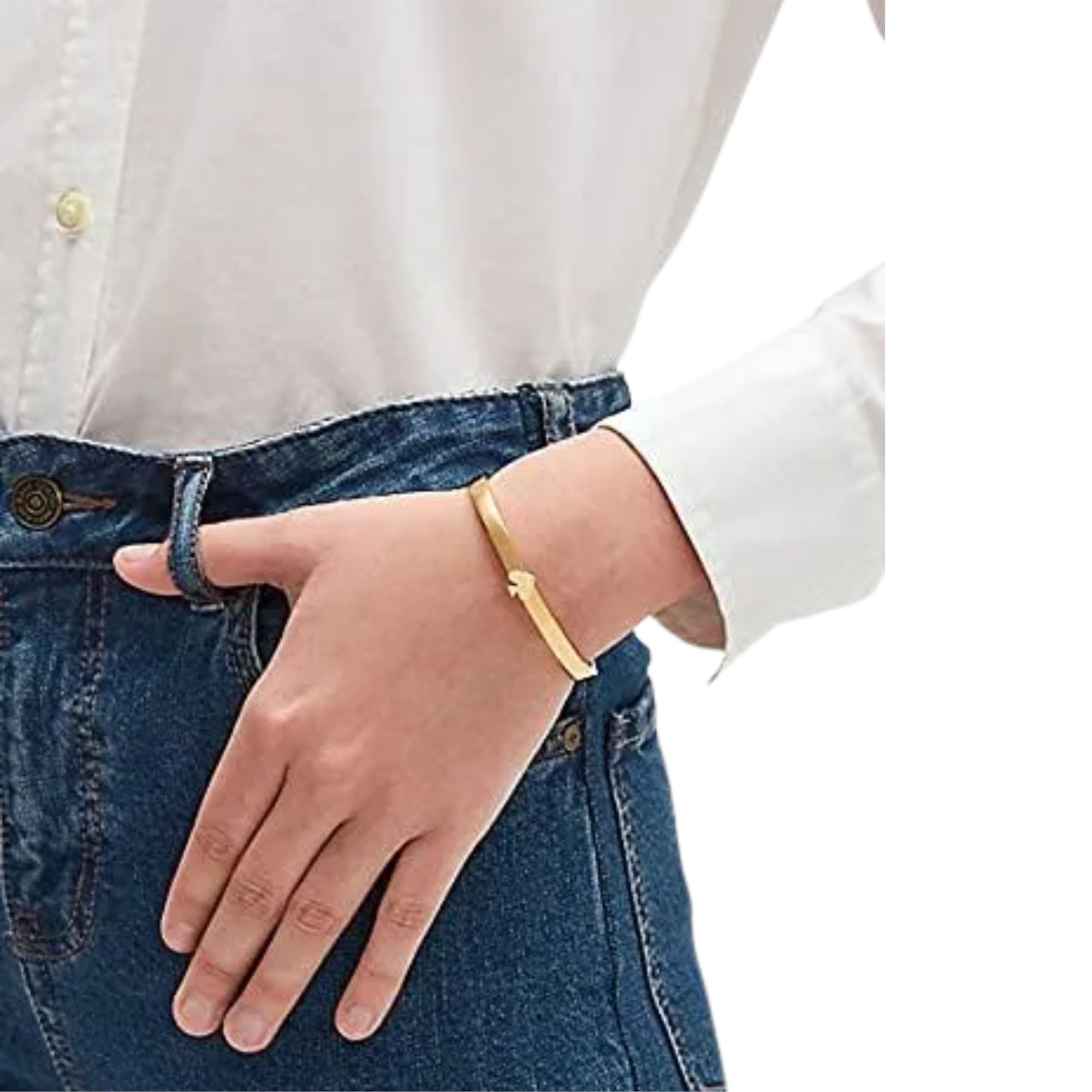 Pulsera Kate Spade Everyday Dorada con Pica Central