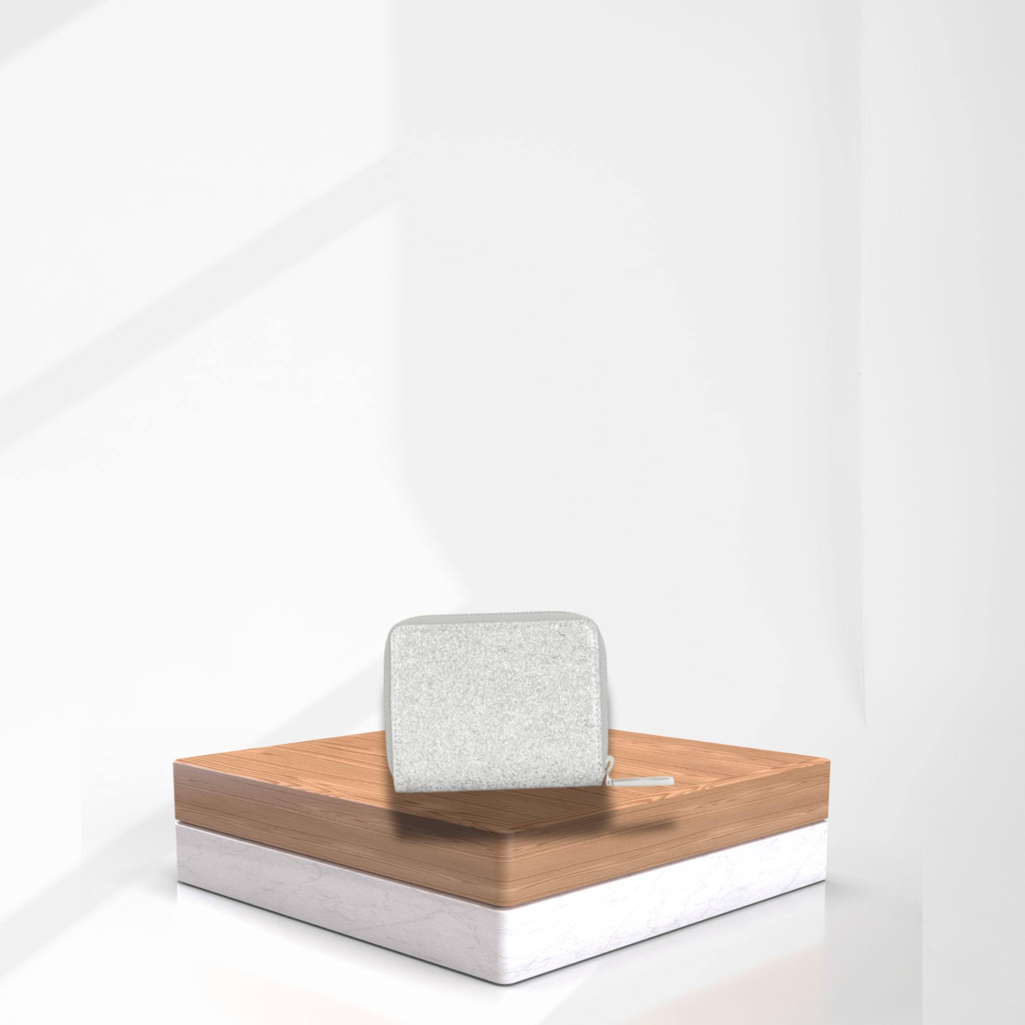 Billetera Chiara Ferragni Mediana Glitter plateado