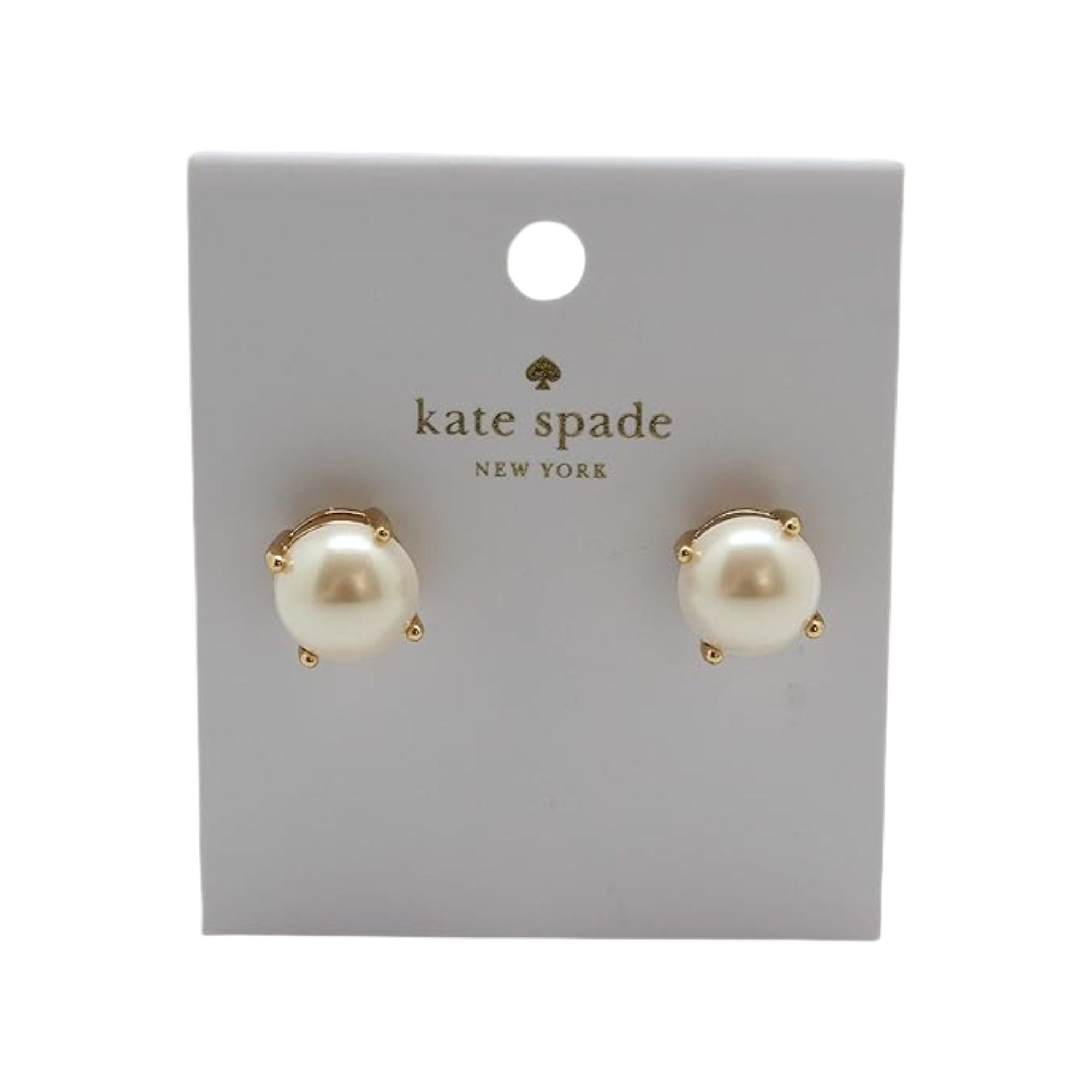 Aros Kate Spade Perla Gumdrop Dorados