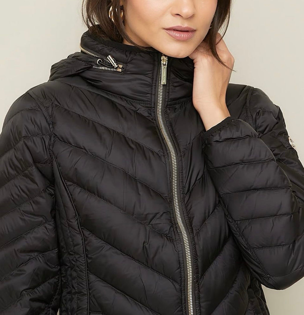Parka Mujer Michael Kors Pluma Negro