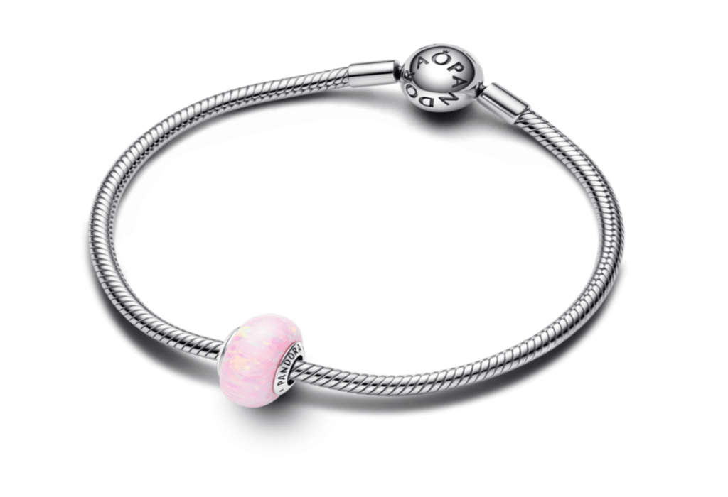 Charm Pandora Murano Rosa Opalecente