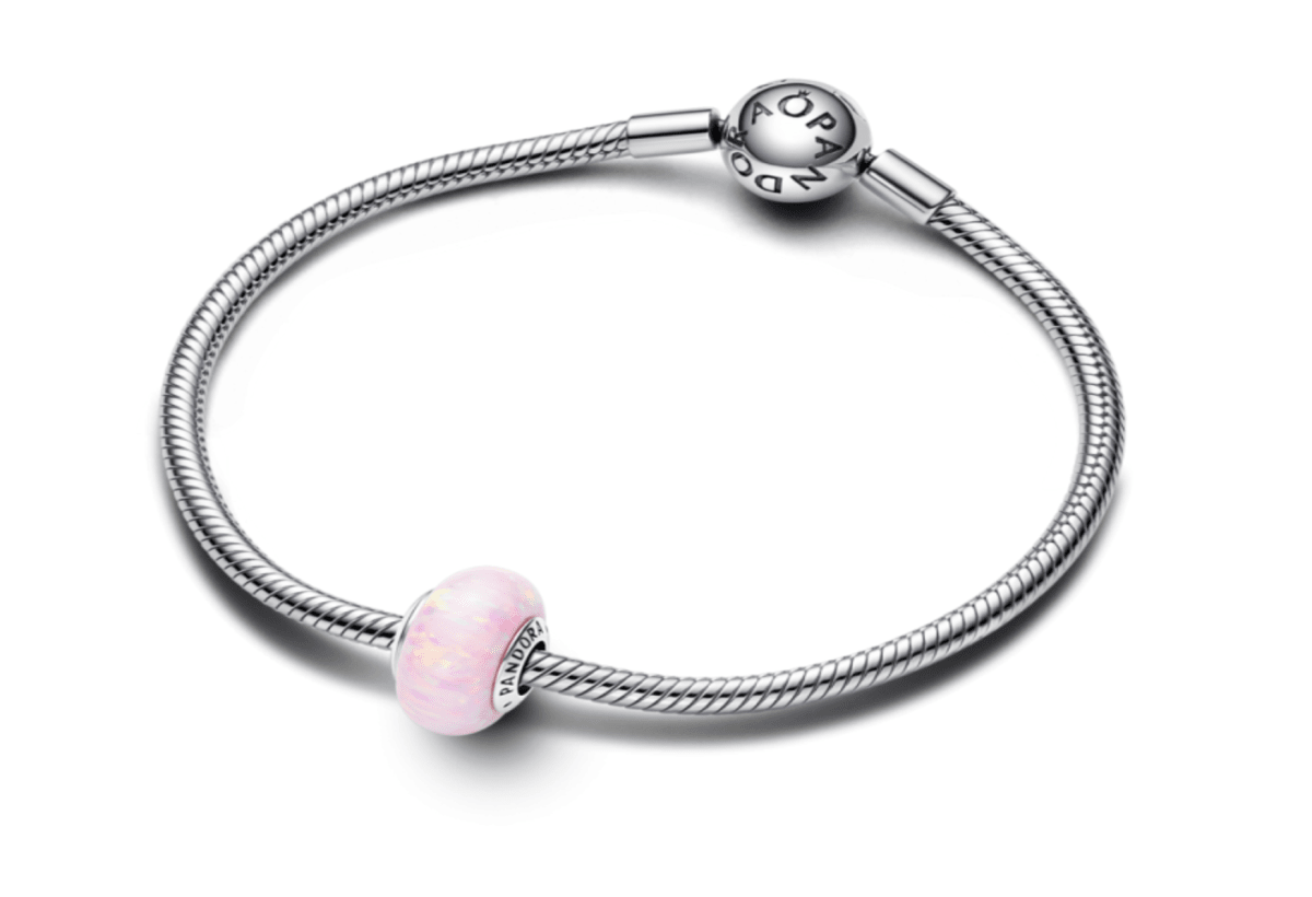 Charm Pandora Murano Rosa Opalecente
