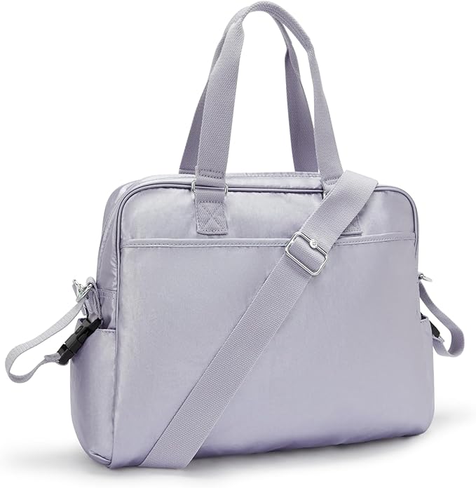 Bolso Maternal Kipling Alanna Lila metalizado