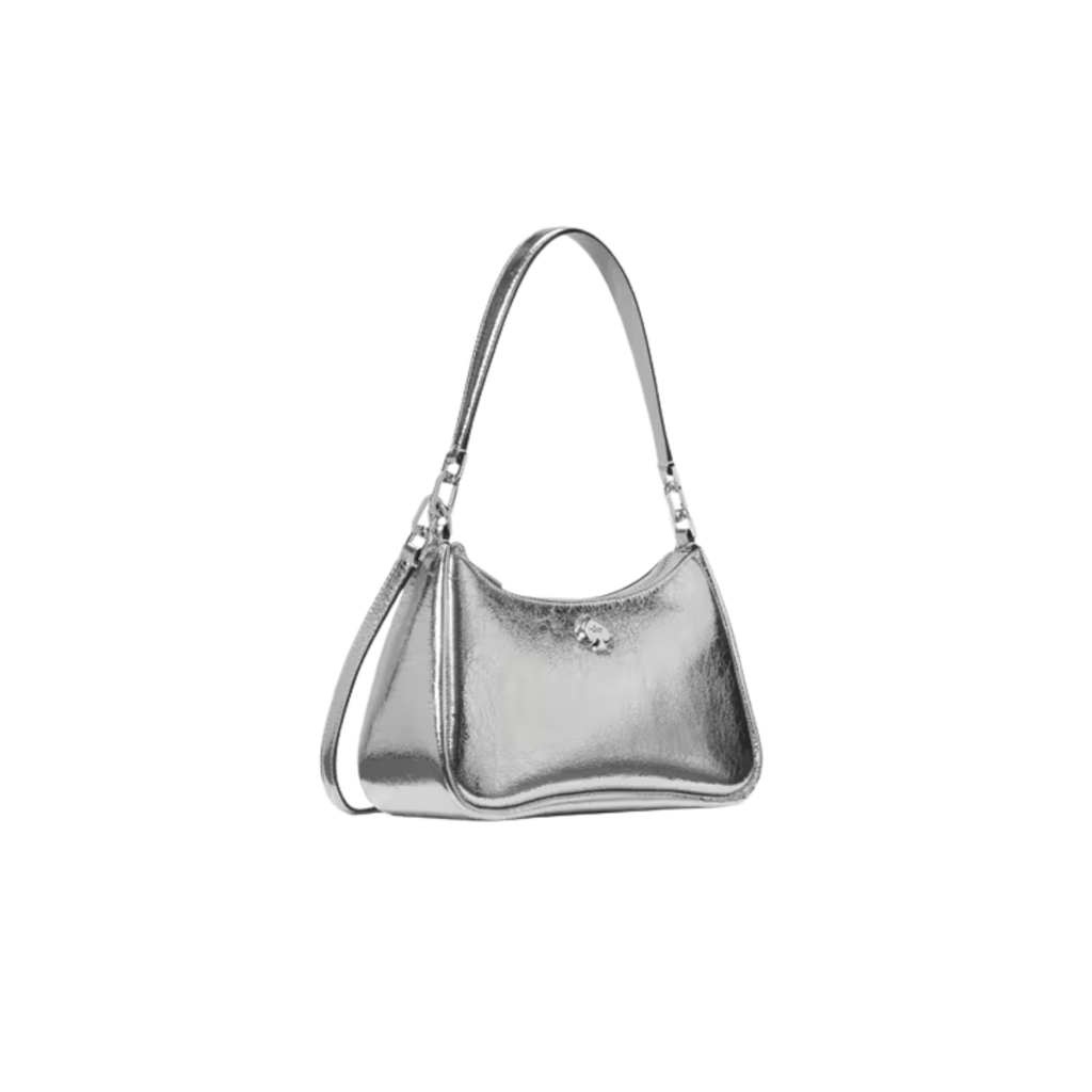 Cartera Kate Spade Shoulderbag Kayla Mediana Cuero Plateado