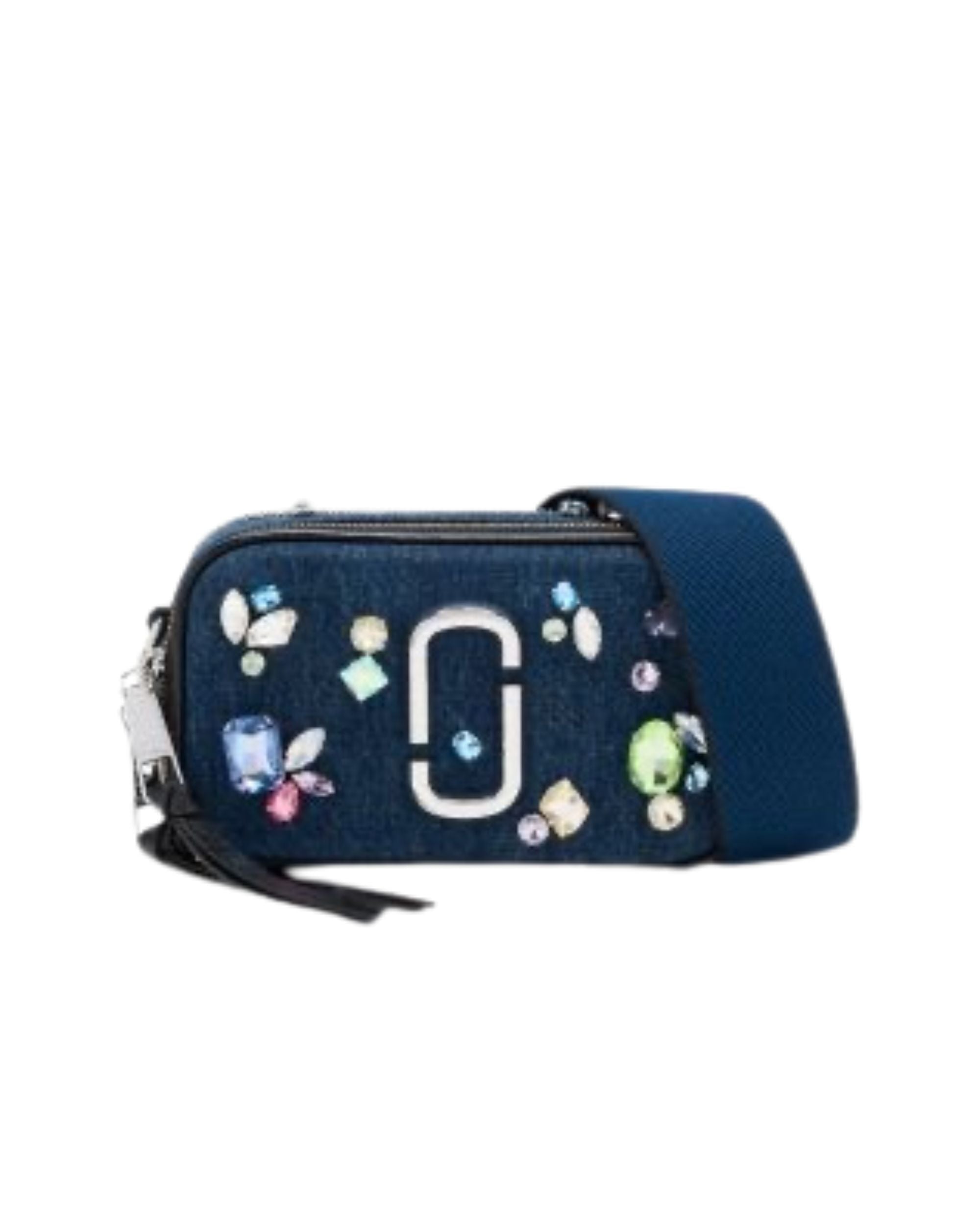 Cartera Marc Jacobs Snapshot jeans brillos