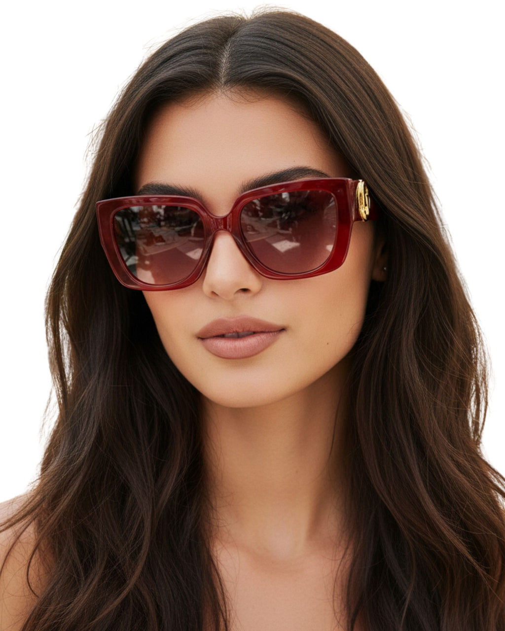 Lentes de Sol Marc Jacobs Cuadrados Rojos