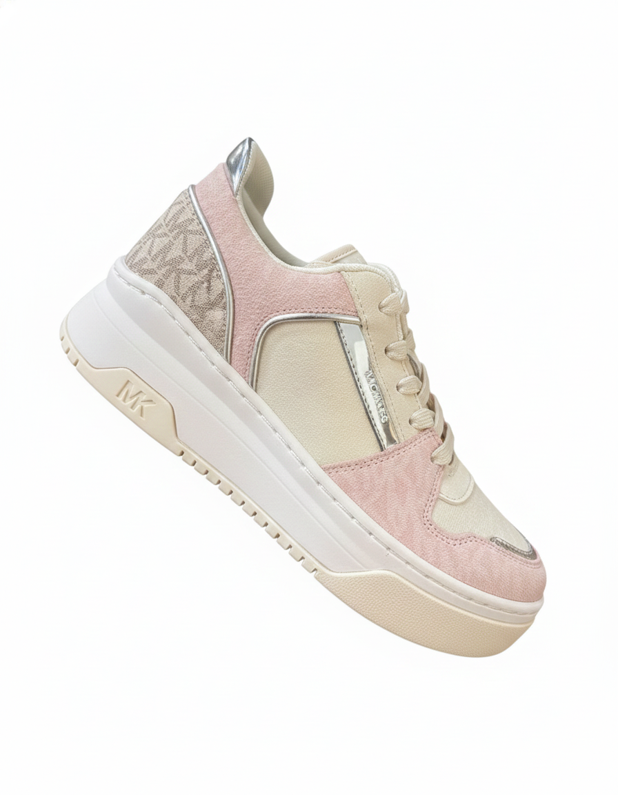 Zapatillas Michael Kors Lexi Blancas con Rosa