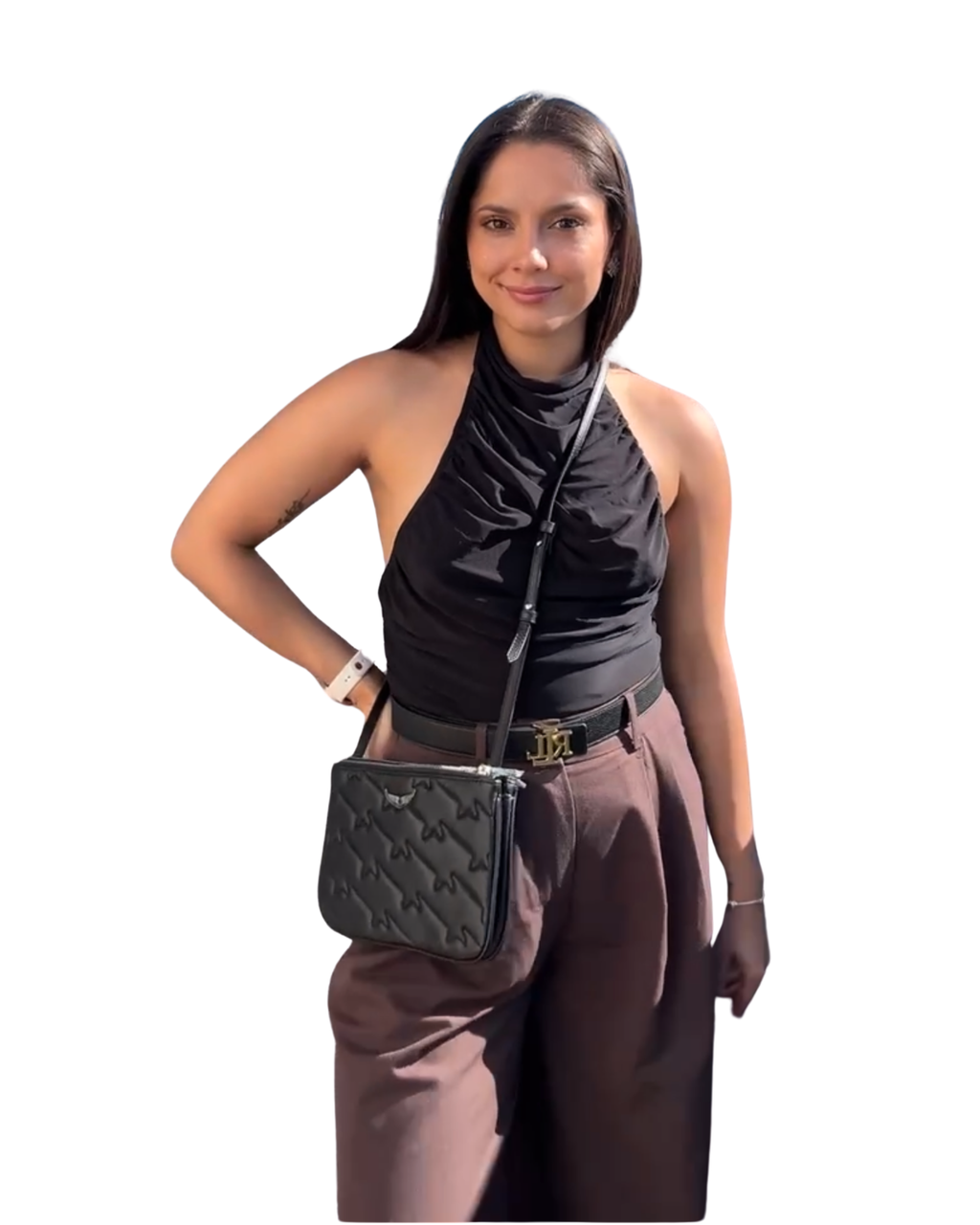 Crossbody Zadig & Voltaire Duo Wings Estrellas Negro