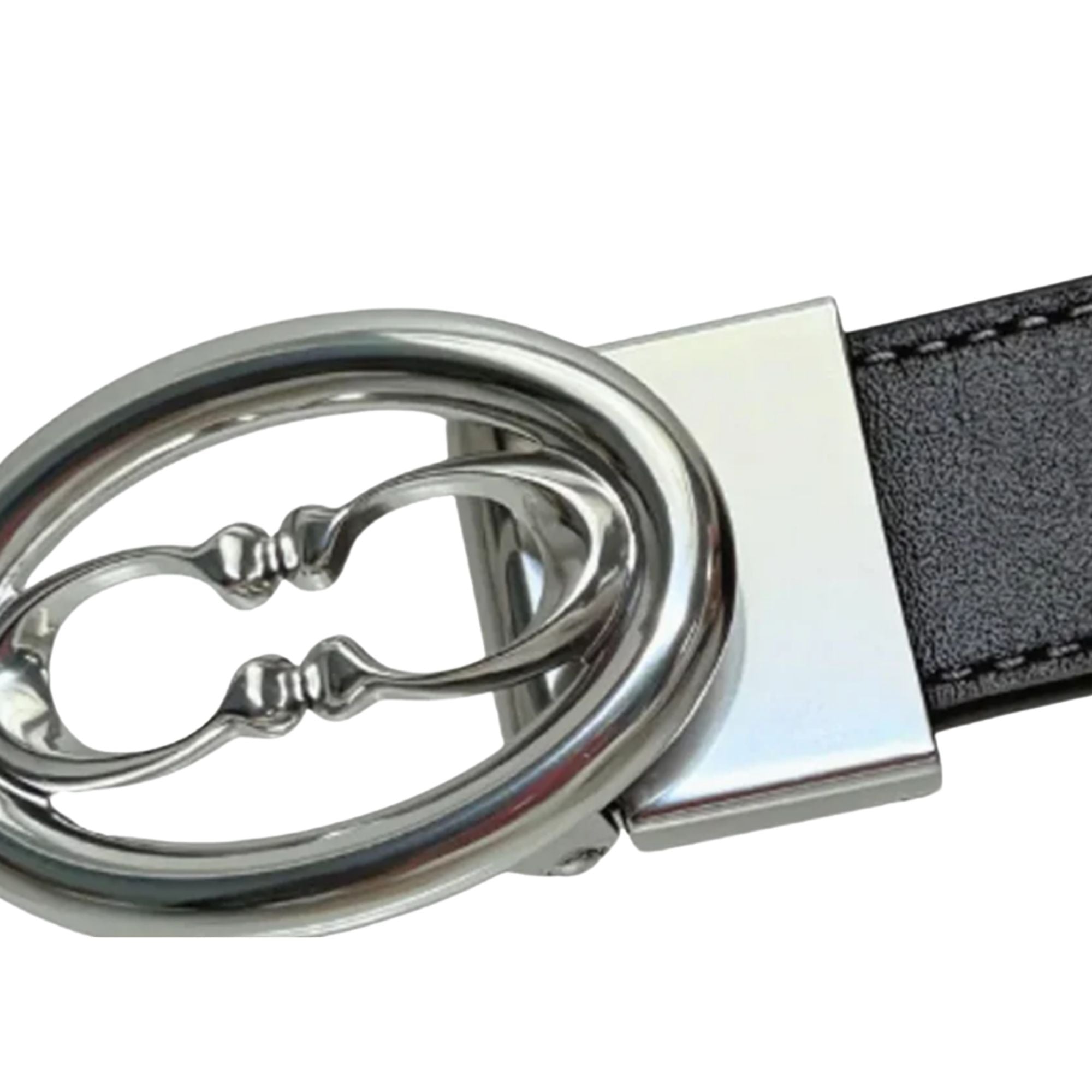 Cinturón Coach reversible café y negro