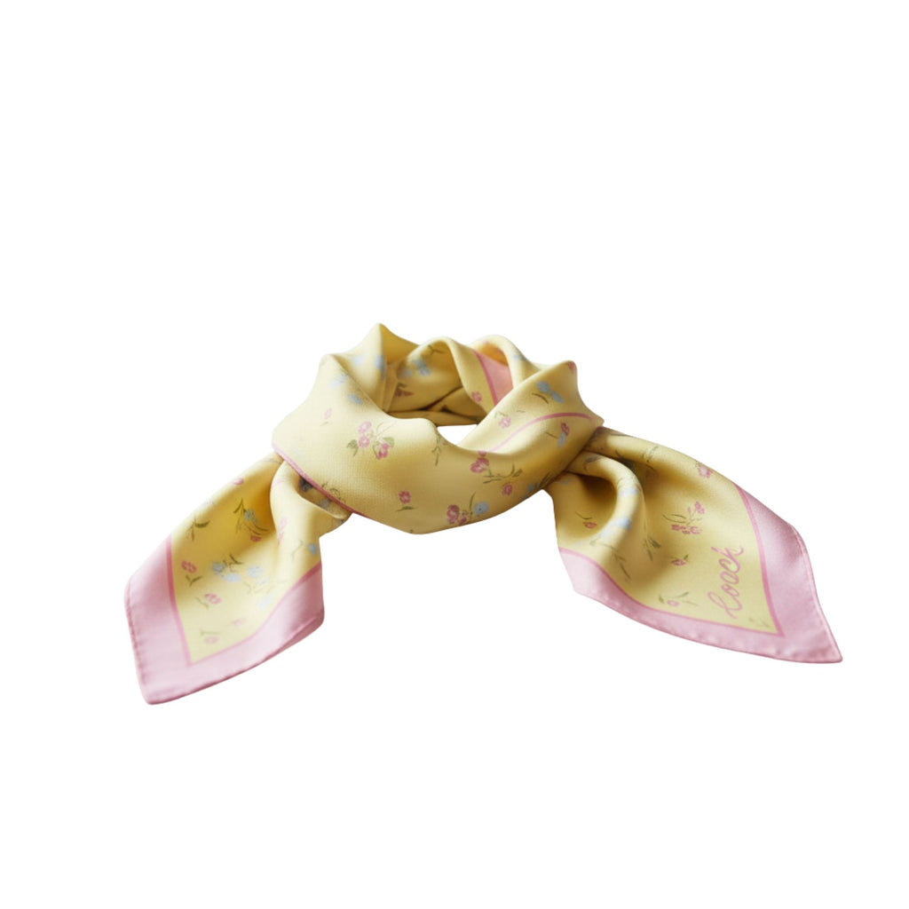Pañuelo Coach Floral Print amarillo