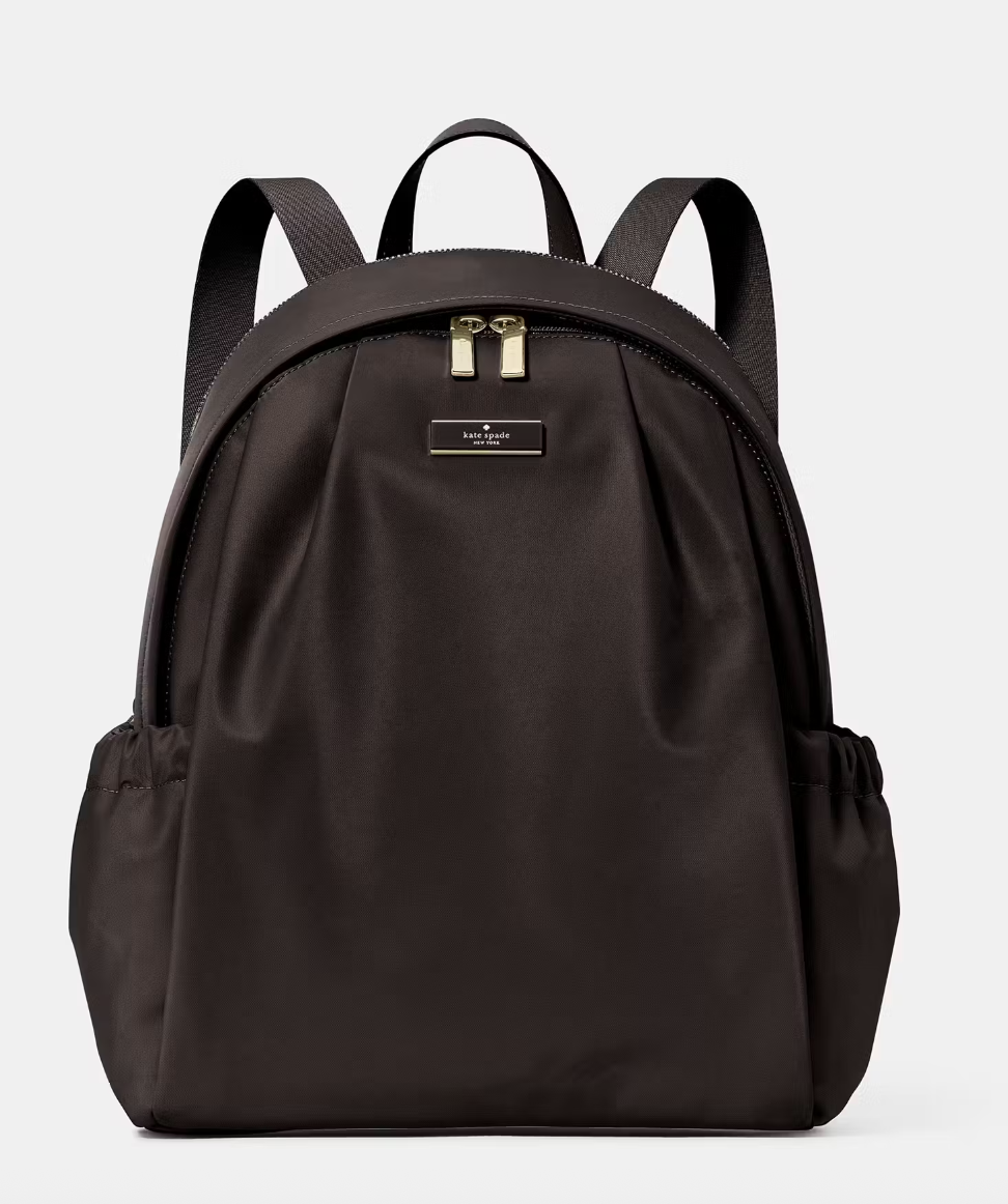 Mochila Kate spade Nylon Cafe Moro