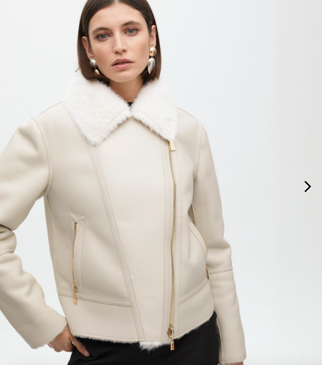 Chaqueta Lola Casademunt Biker doble faz Blanco