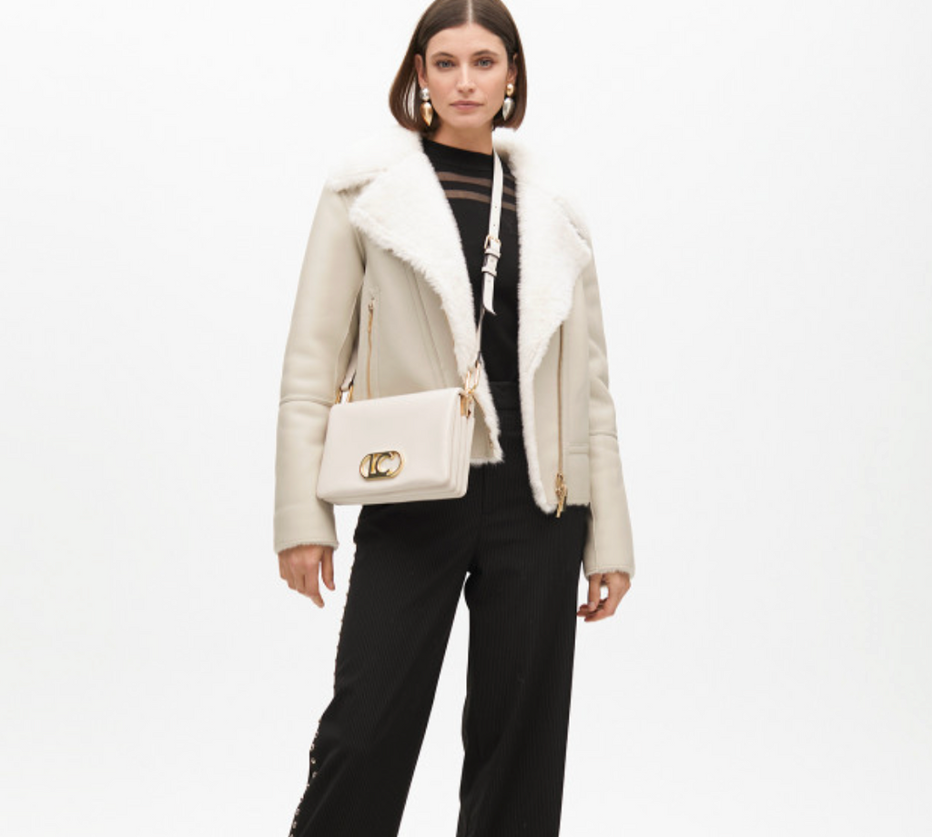 Chaqueta Lola Casademunt Biker doble faz Blanco