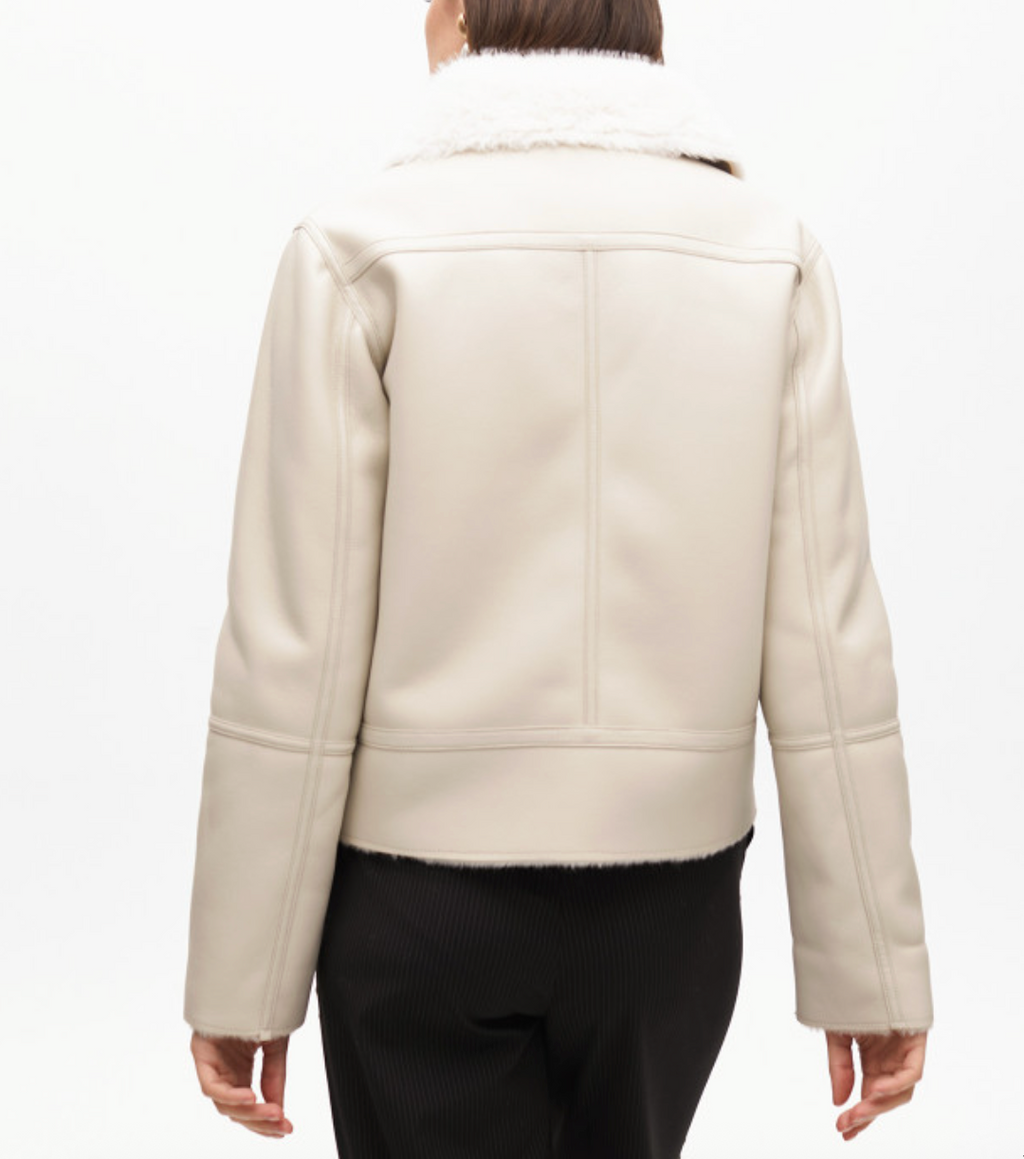 Chaqueta Lola Casademunt Biker doble faz Blanco